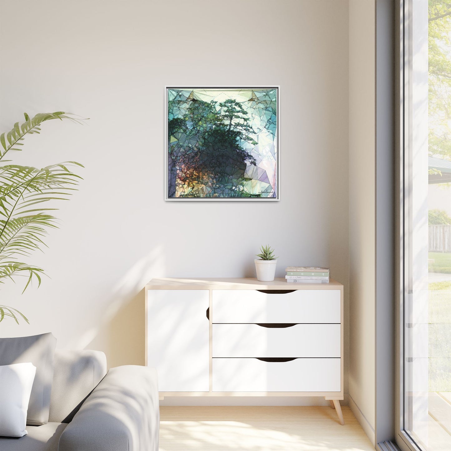 Dude, Bonsai - Gallery Canvas Wrap, Square Frame