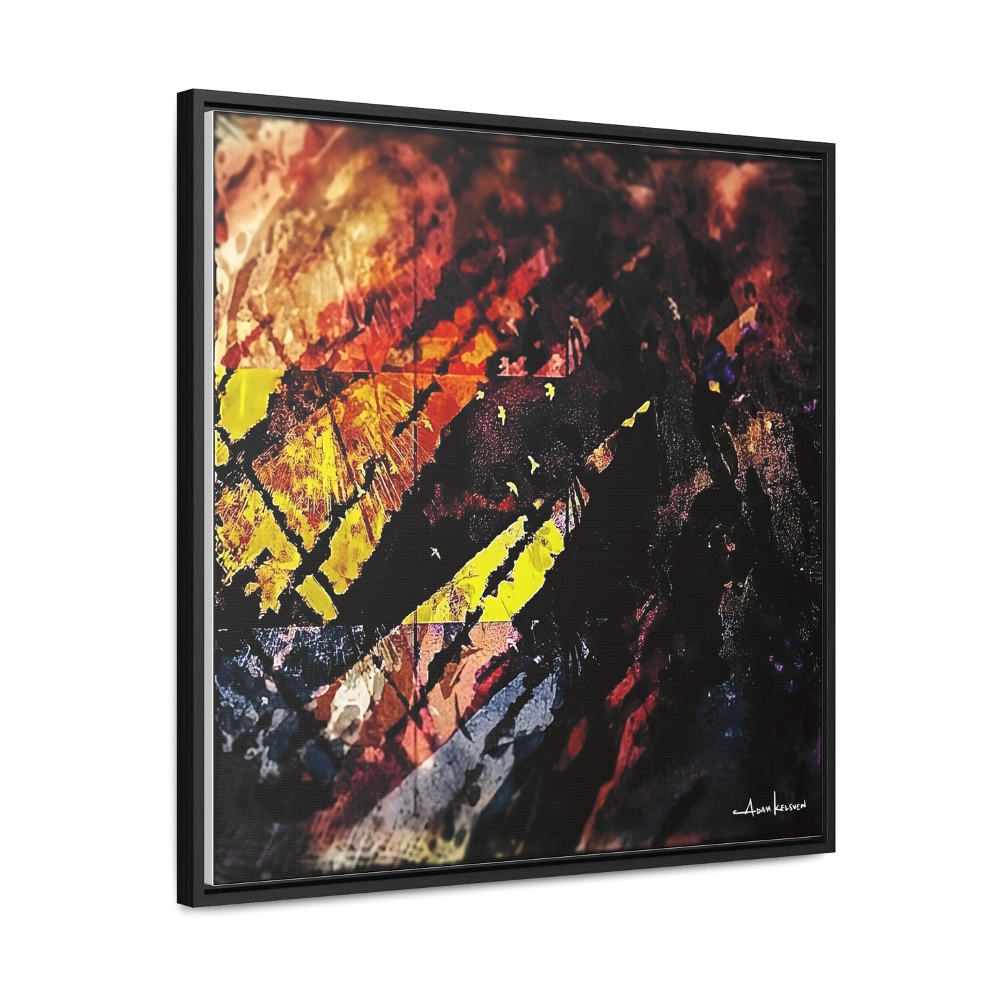 Fjords - Gallery Canvas Wrap, Square Frame