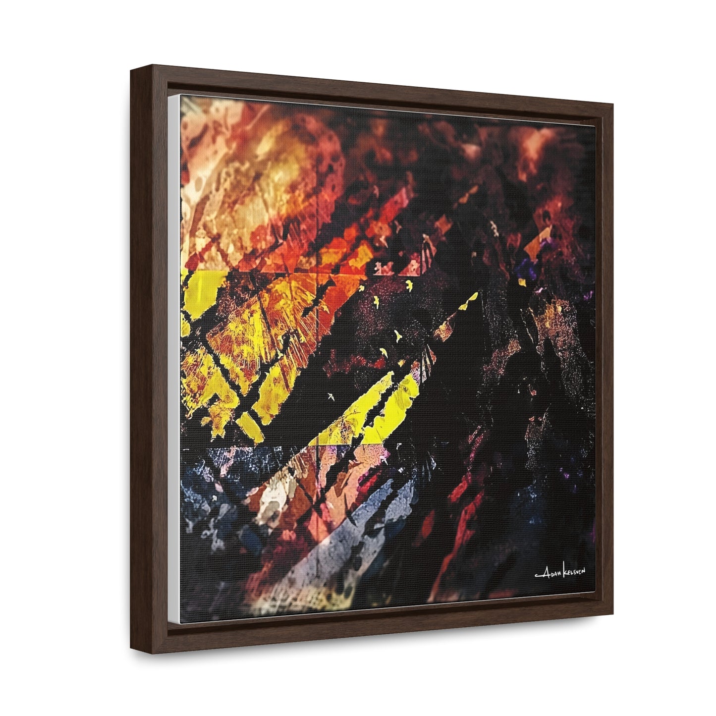 Fjords - Gallery Canvas Wrap, Square Frame