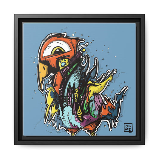 Bird - Gallery Canvas Wrap, Square Frame