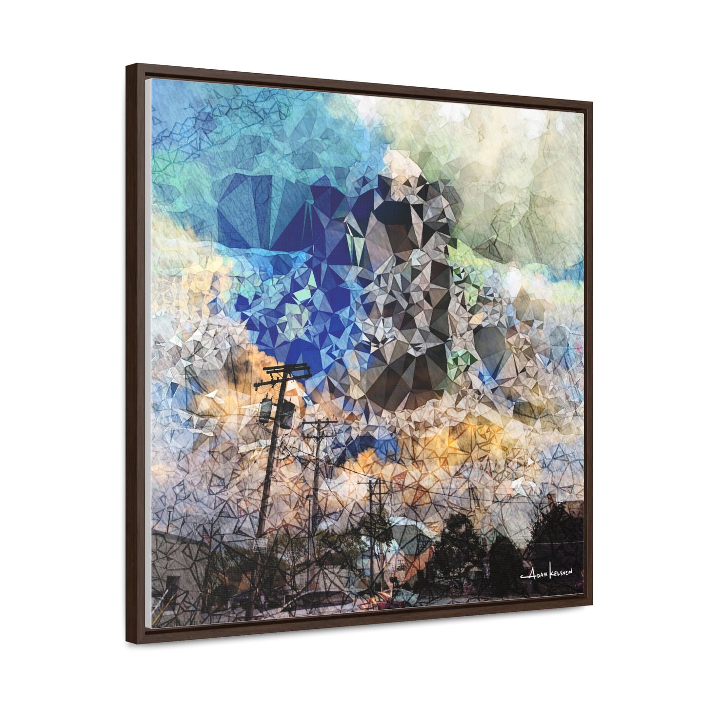 Storms - Gallery Canvas Wrap, Square Frame