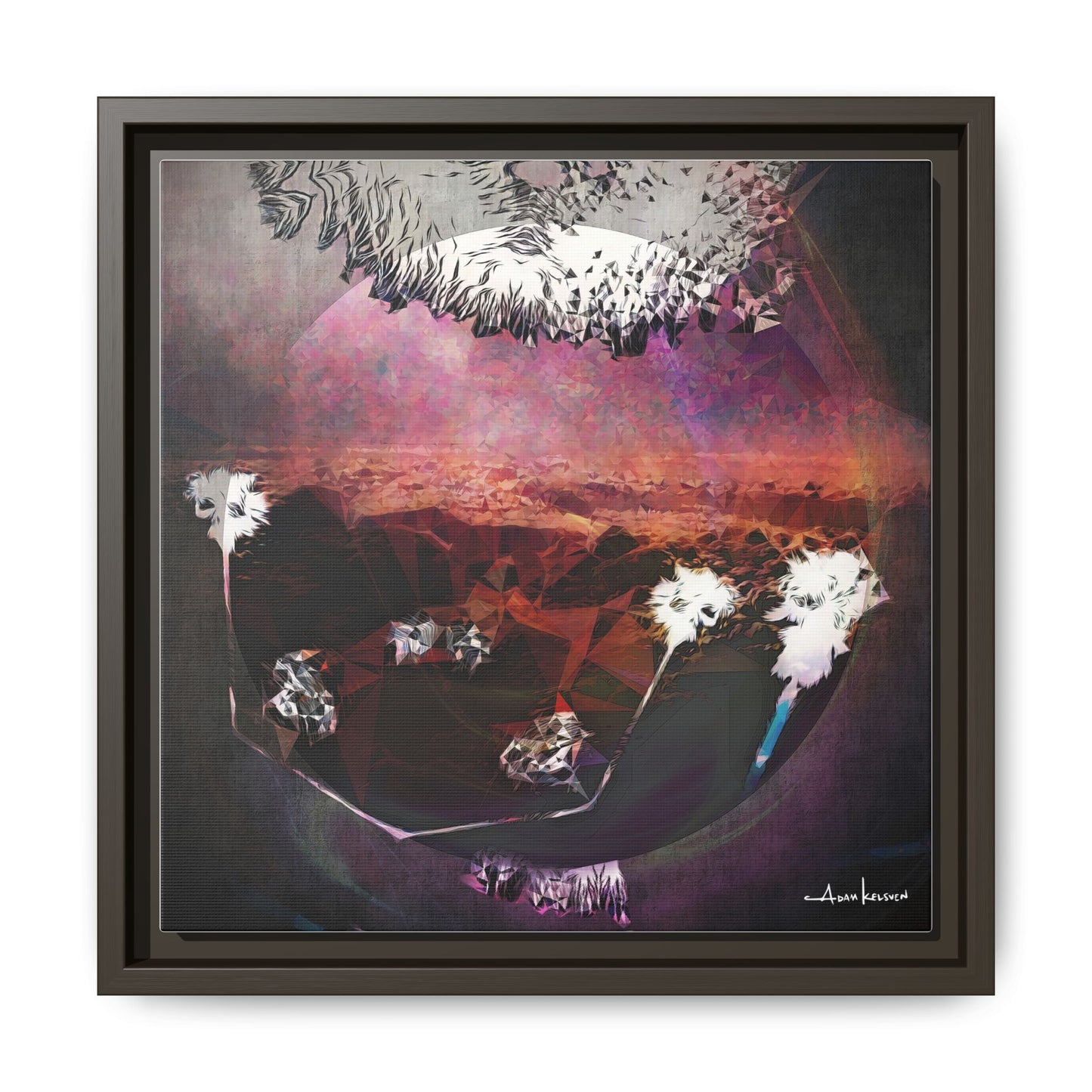Bunny - Gallery Canvas Wrap, Square Frame