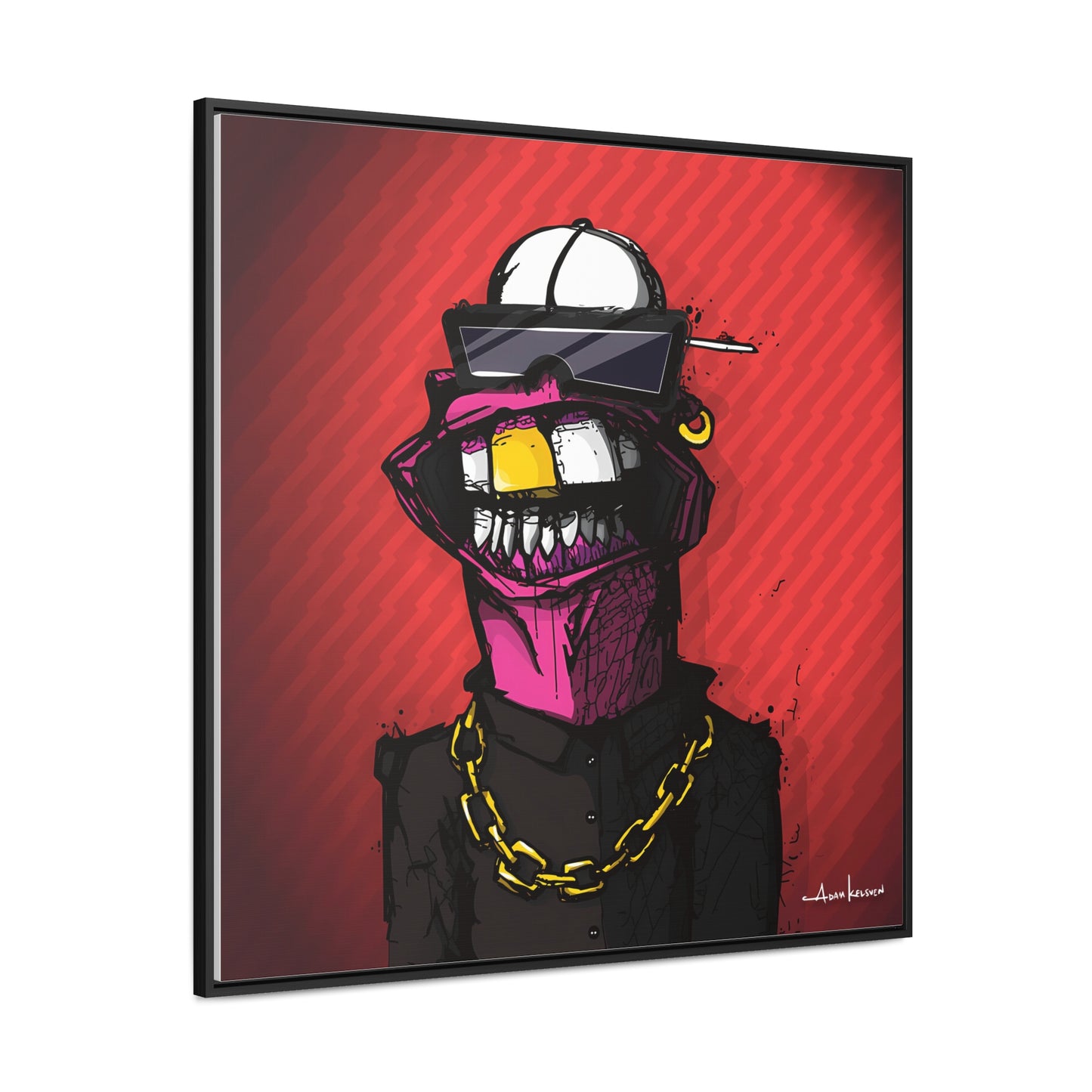 Creep #063 - Gallery Canvas Wraps, Square Frame