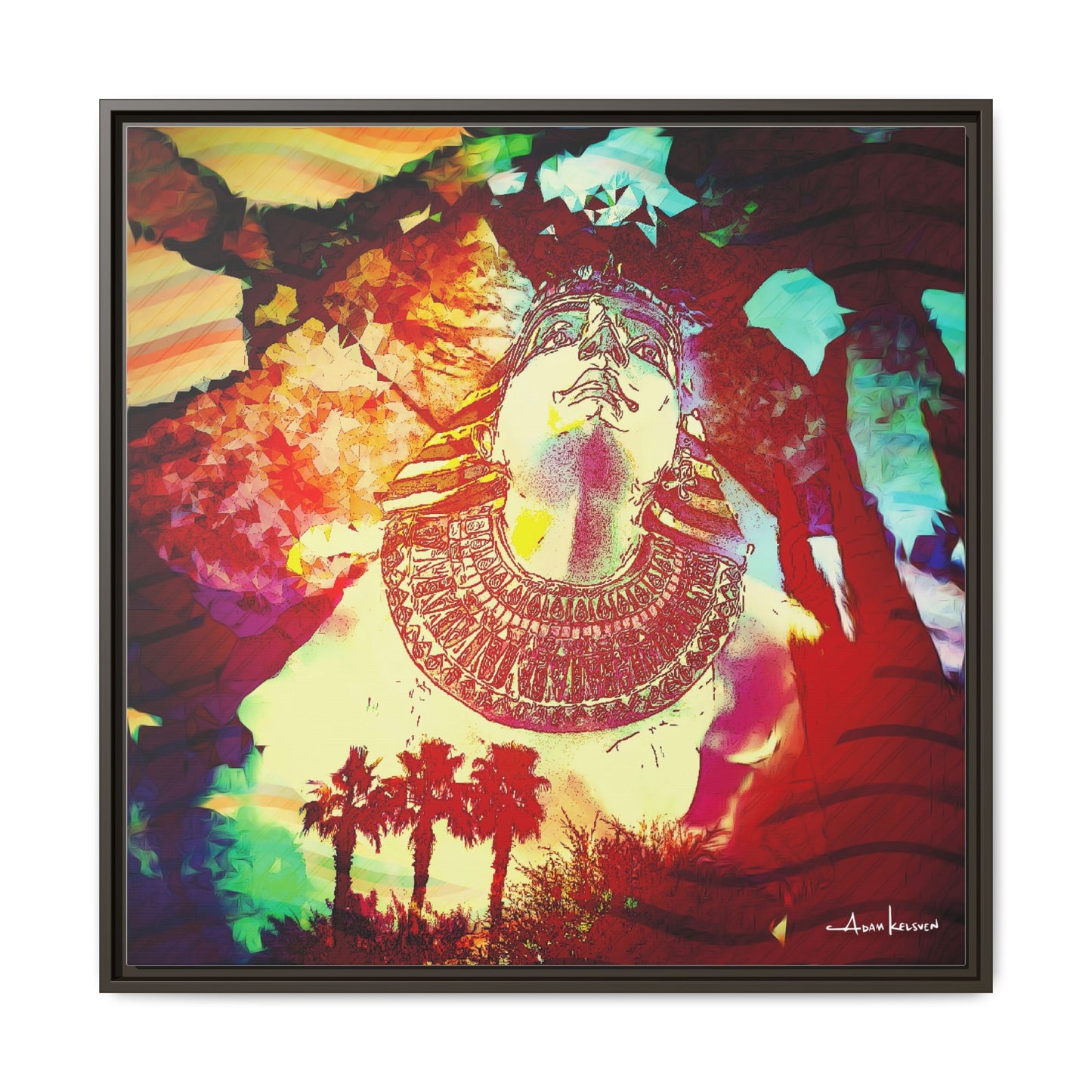 West Quest - Gallery Canvas Wrap, Square Frame