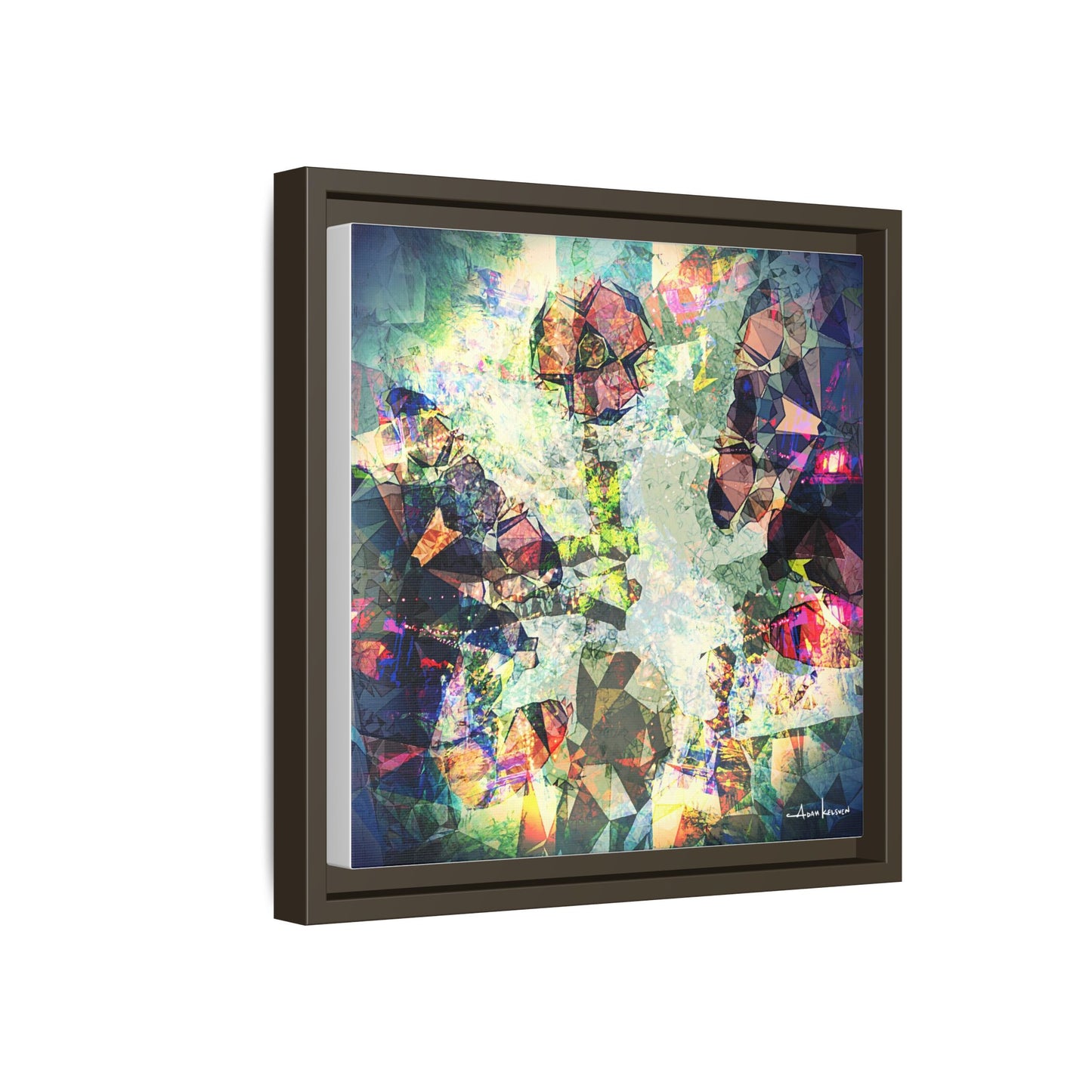 Gentlemanly Conversation - Gallery Canvas Wrap, Square Frame