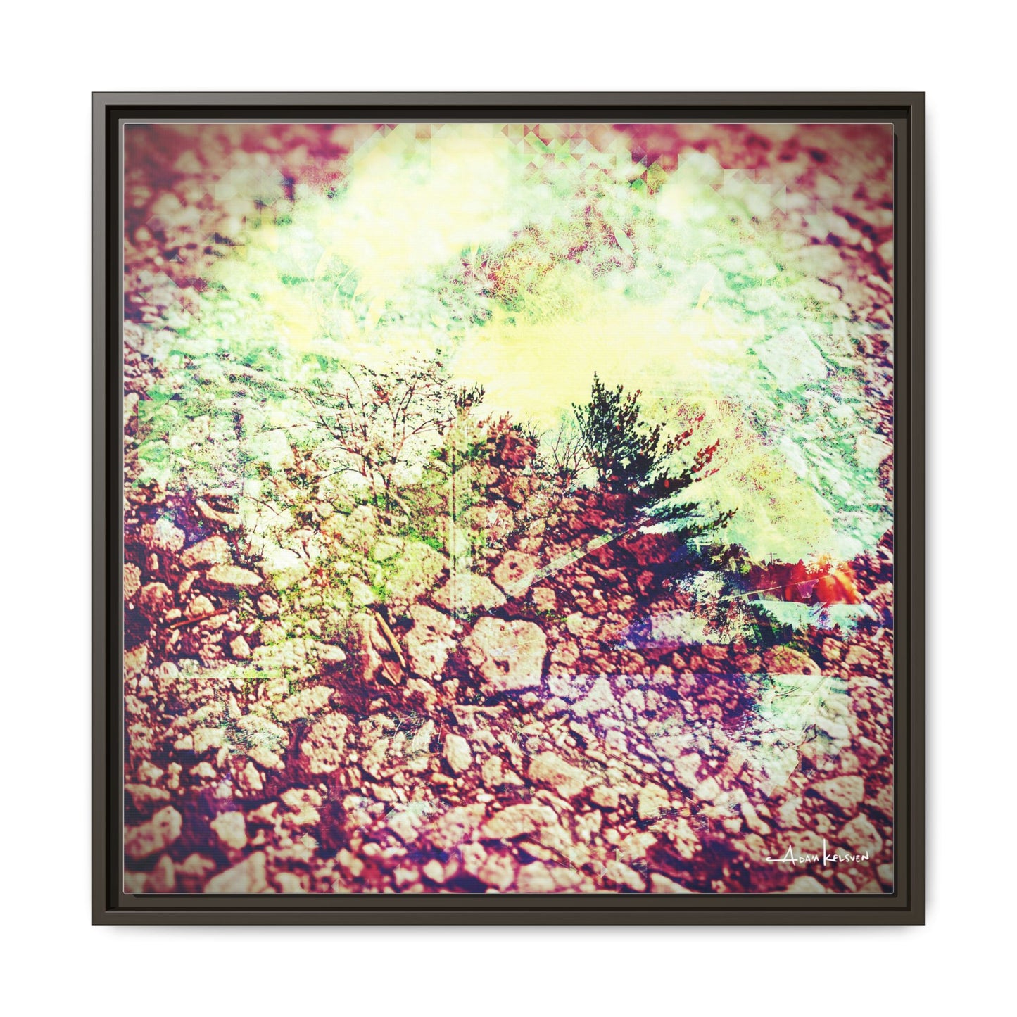 Caterpillar - Gallery Canvas Wrap, Square Frame
