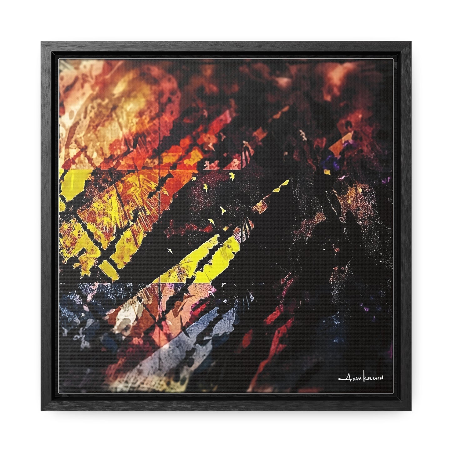 Fjords - Gallery Canvas Wrap, Square Frame