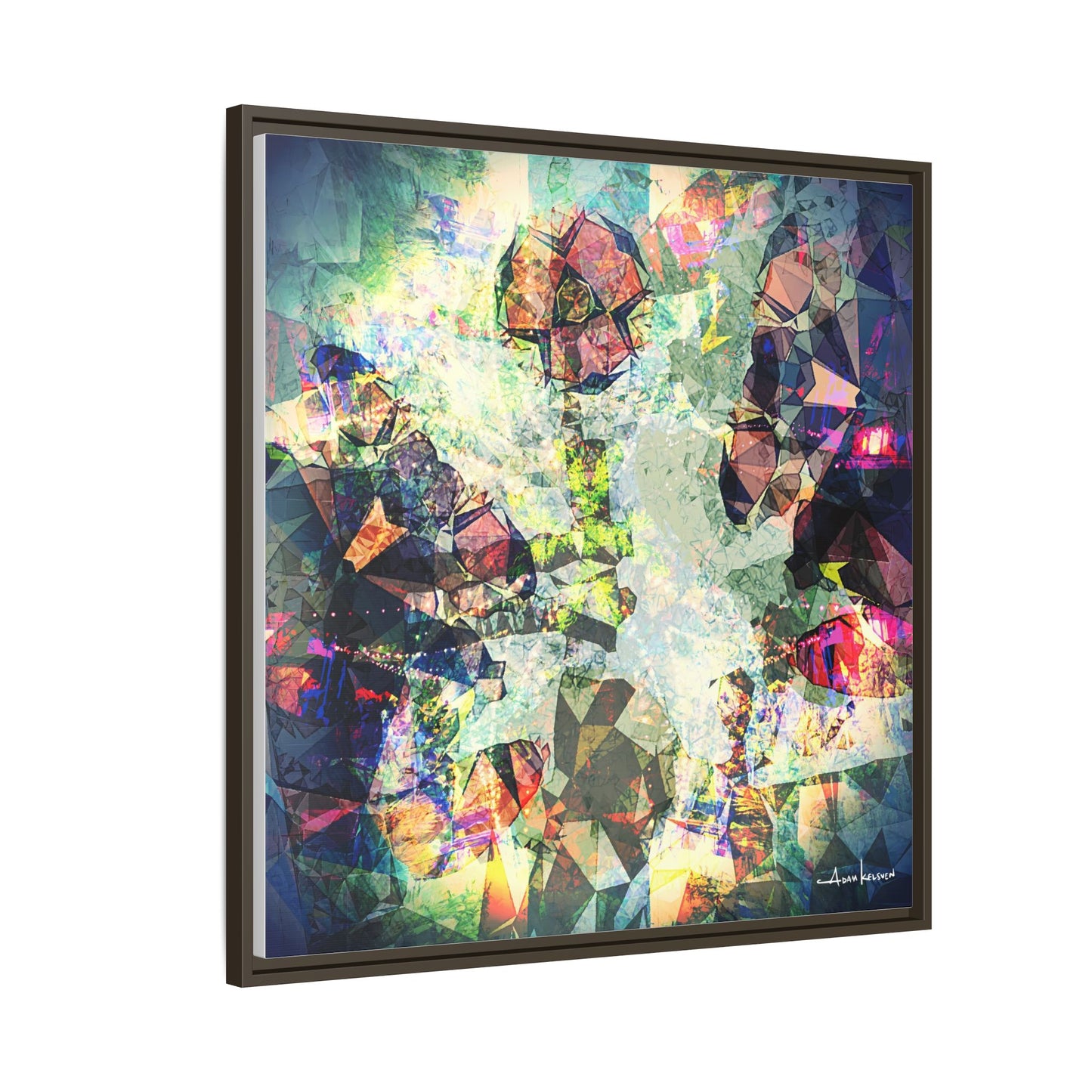 Gentlemanly Conversation - Gallery Canvas Wrap, Square Frame