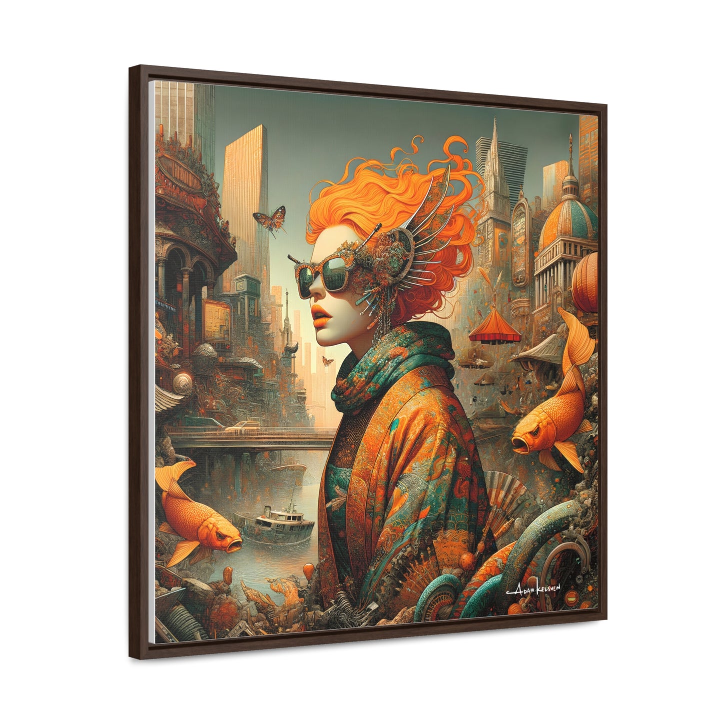 Urban Siren - Gallery Canvas Wrap, Square Frame