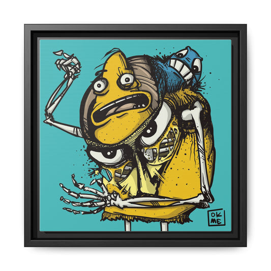 Potato Chip Bag - Gallery Canvas Wrap, Square Frame