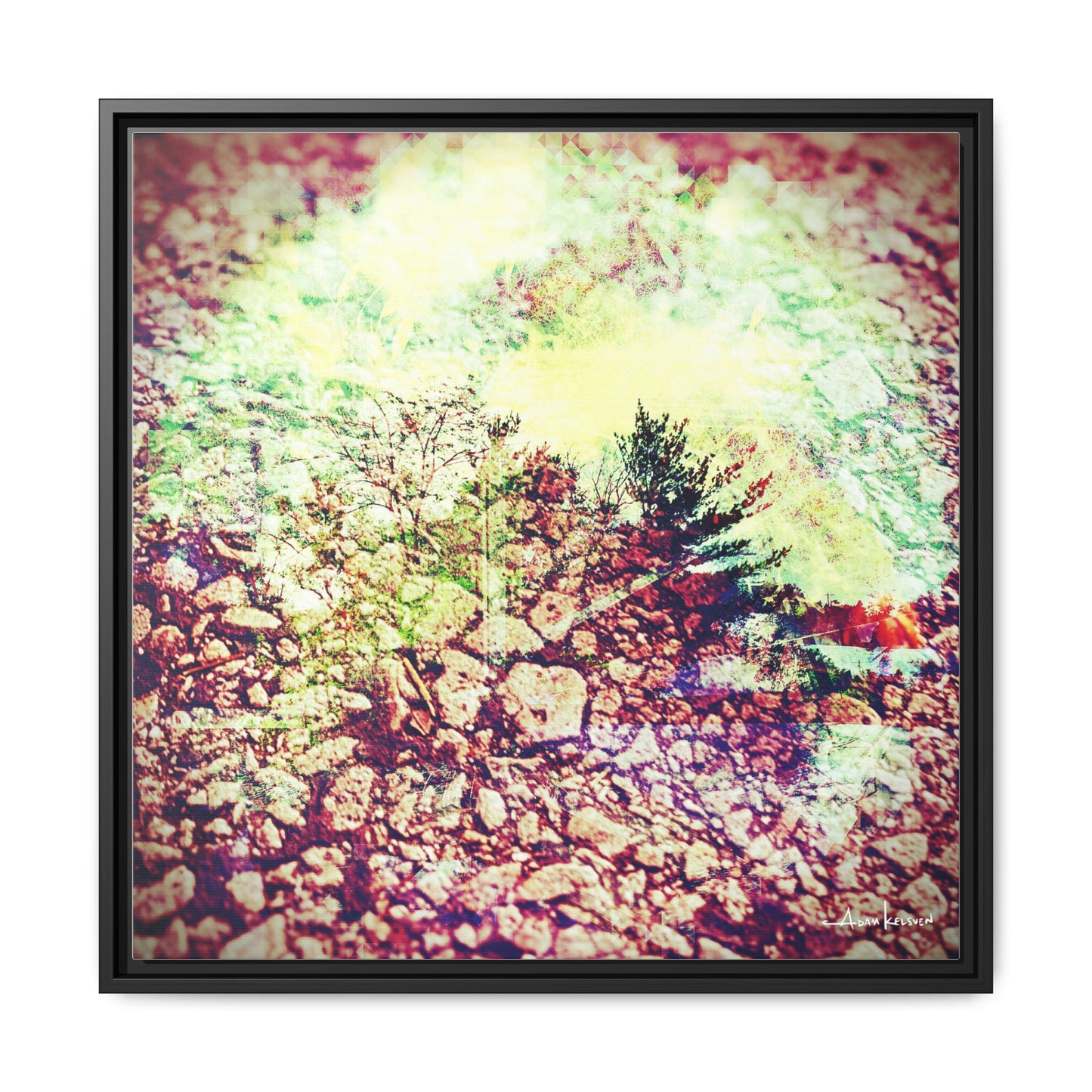 Caterpillar - Gallery Canvas Wrap, Square Frame