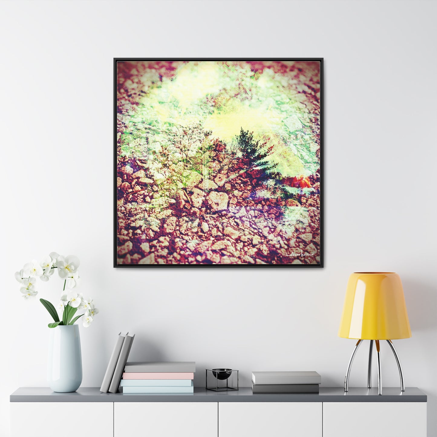 Caterpillar - Gallery Canvas Wrap, Square Frame