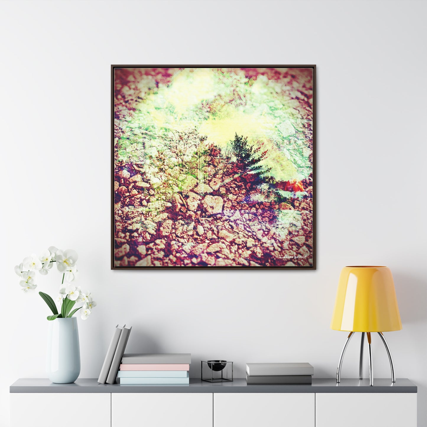 Caterpillar - Gallery Canvas Wrap, Square Frame