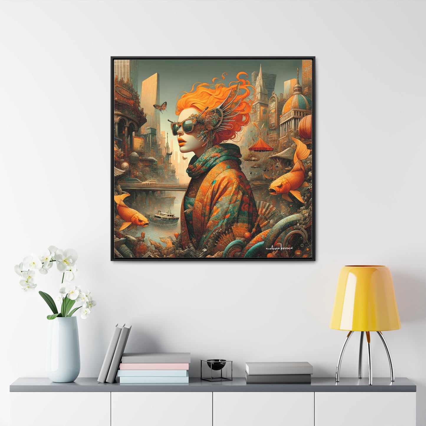 Urban Siren - Gallery Canvas Wrap, Square Frame