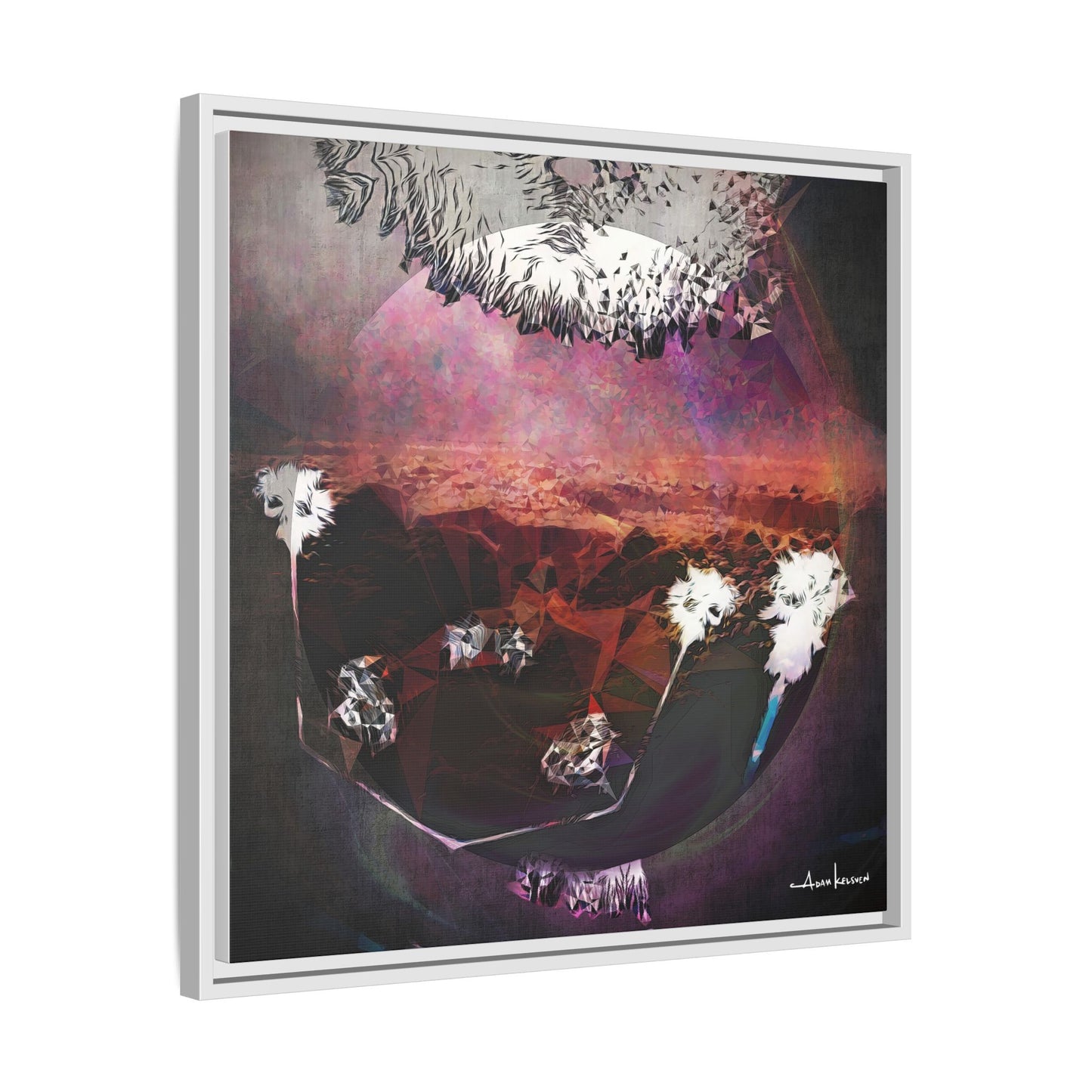 Bunny - Gallery Canvas Wrap, Square Frame