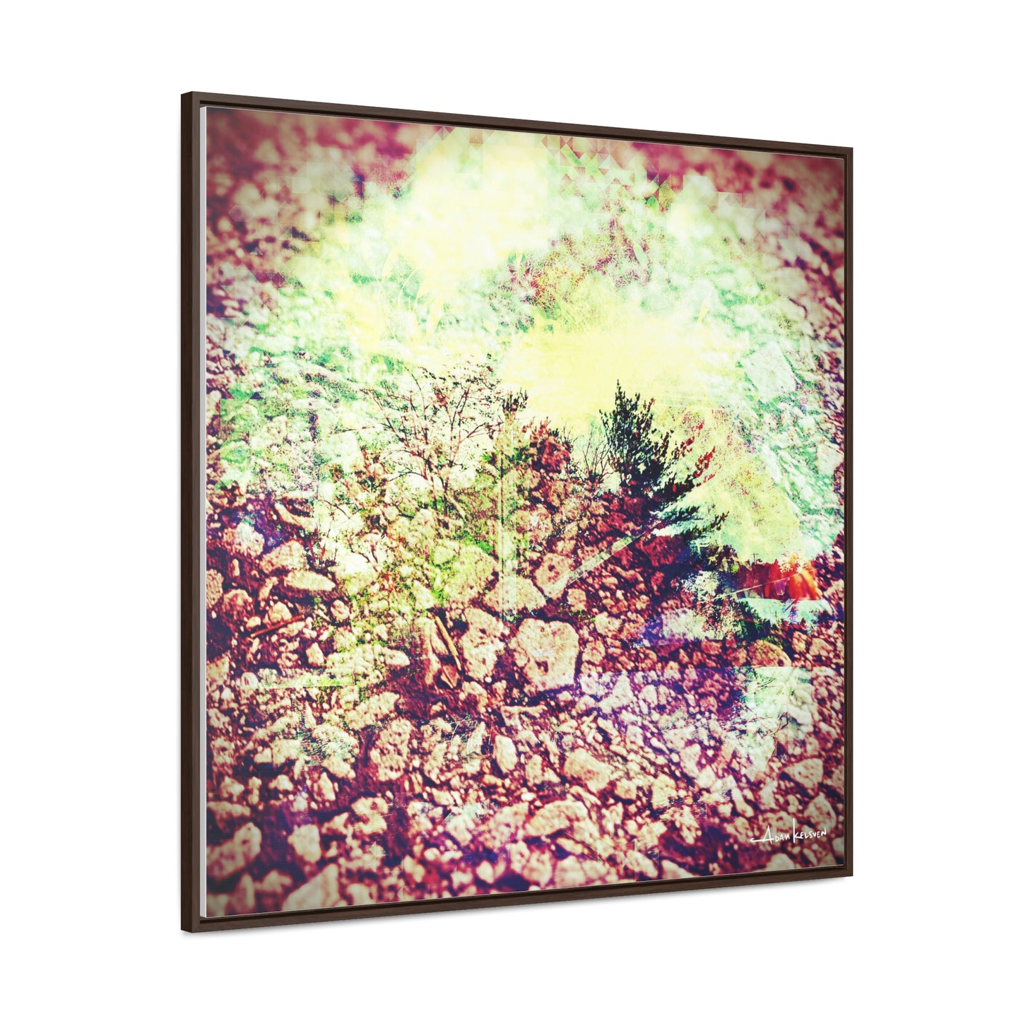 Caterpillar - Gallery Canvas Wrap, Square Frame