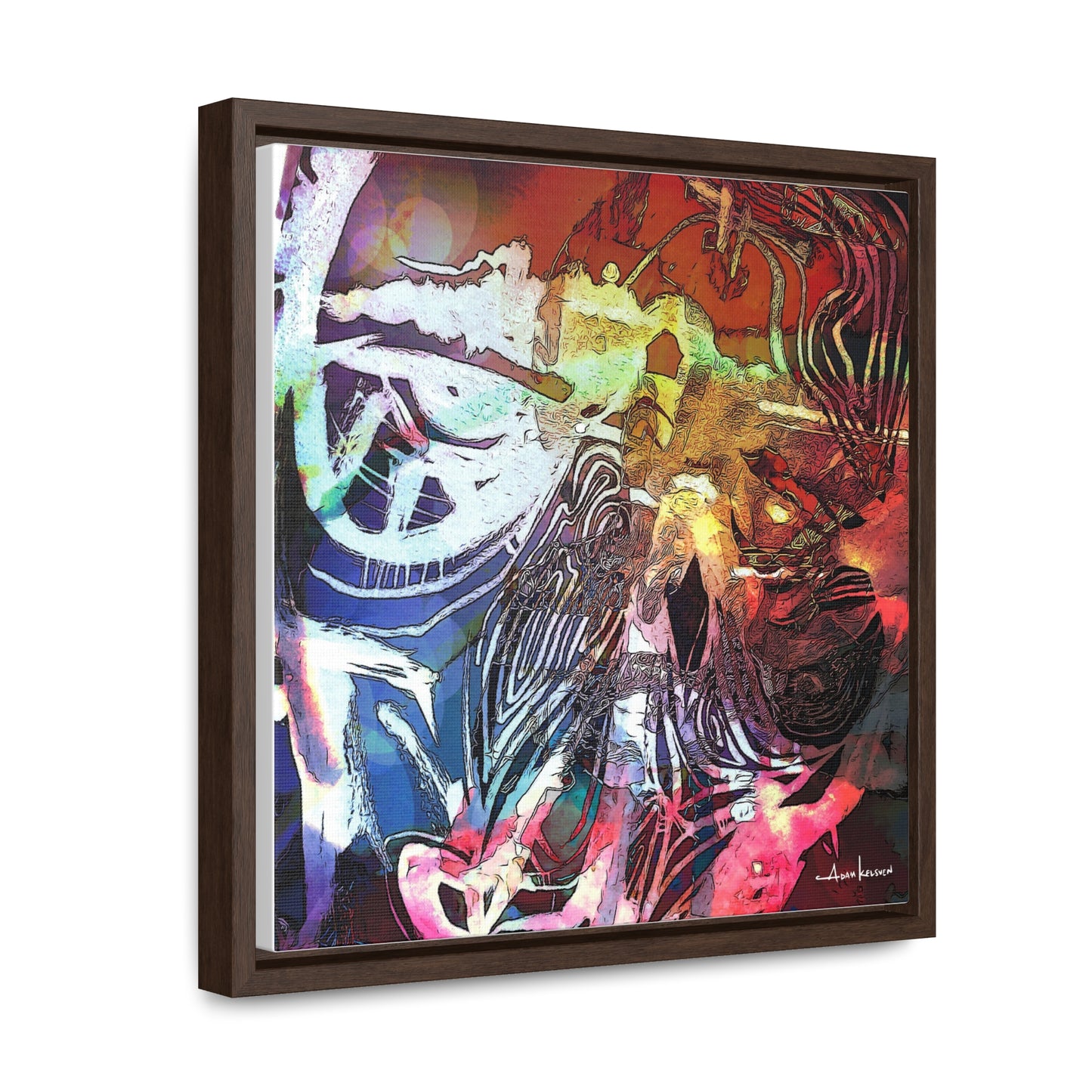 Machine - Gallery Canvas Wrap, Square Frame