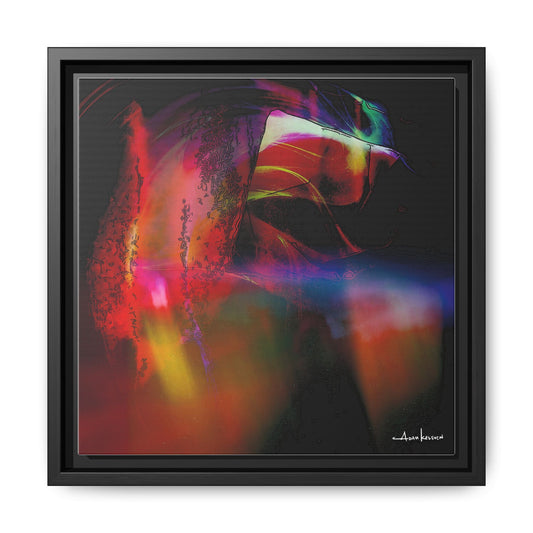 Peacock - Gallery Canvas Wrap, Square Frame