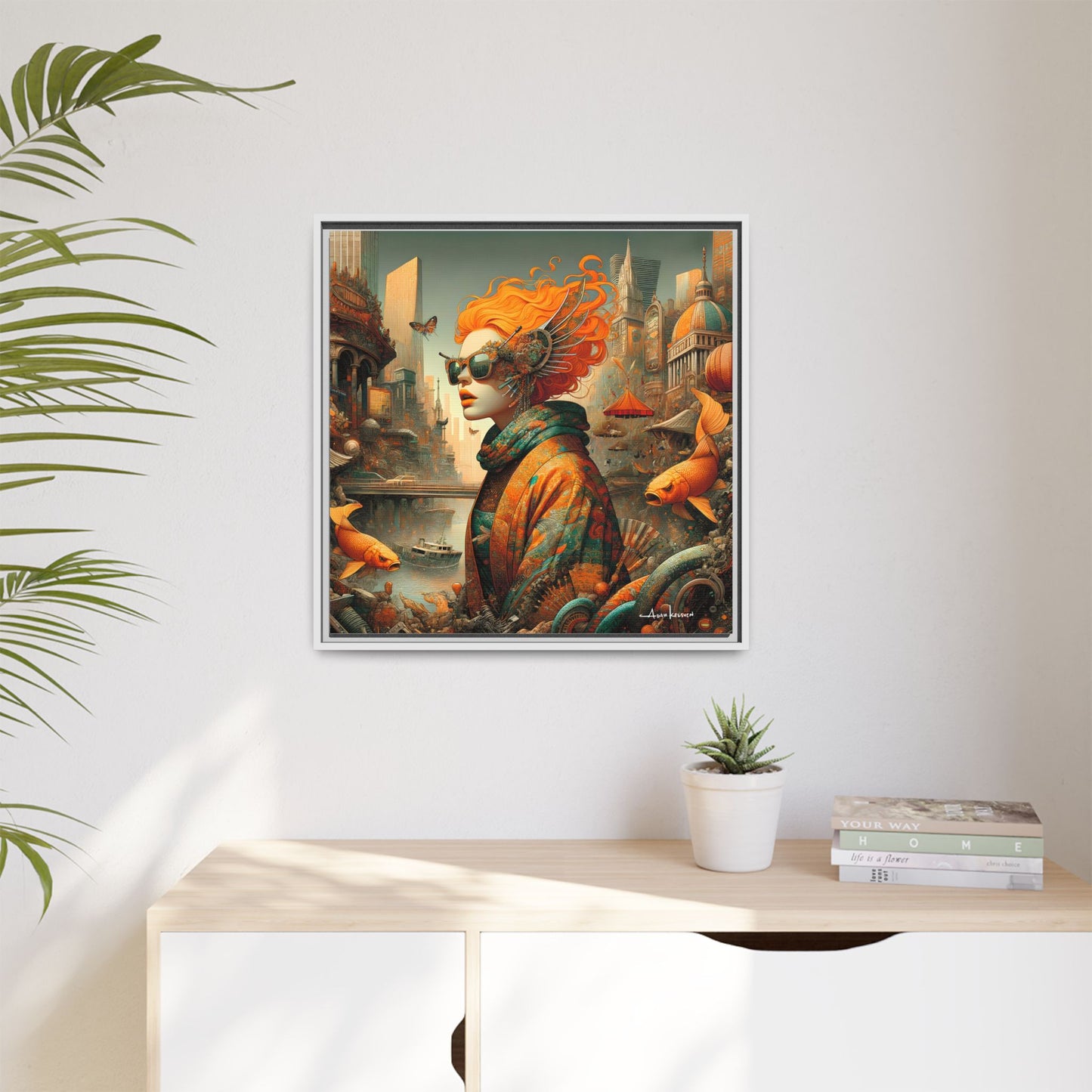 Urban Siren - Gallery Canvas Wrap, Square Frame