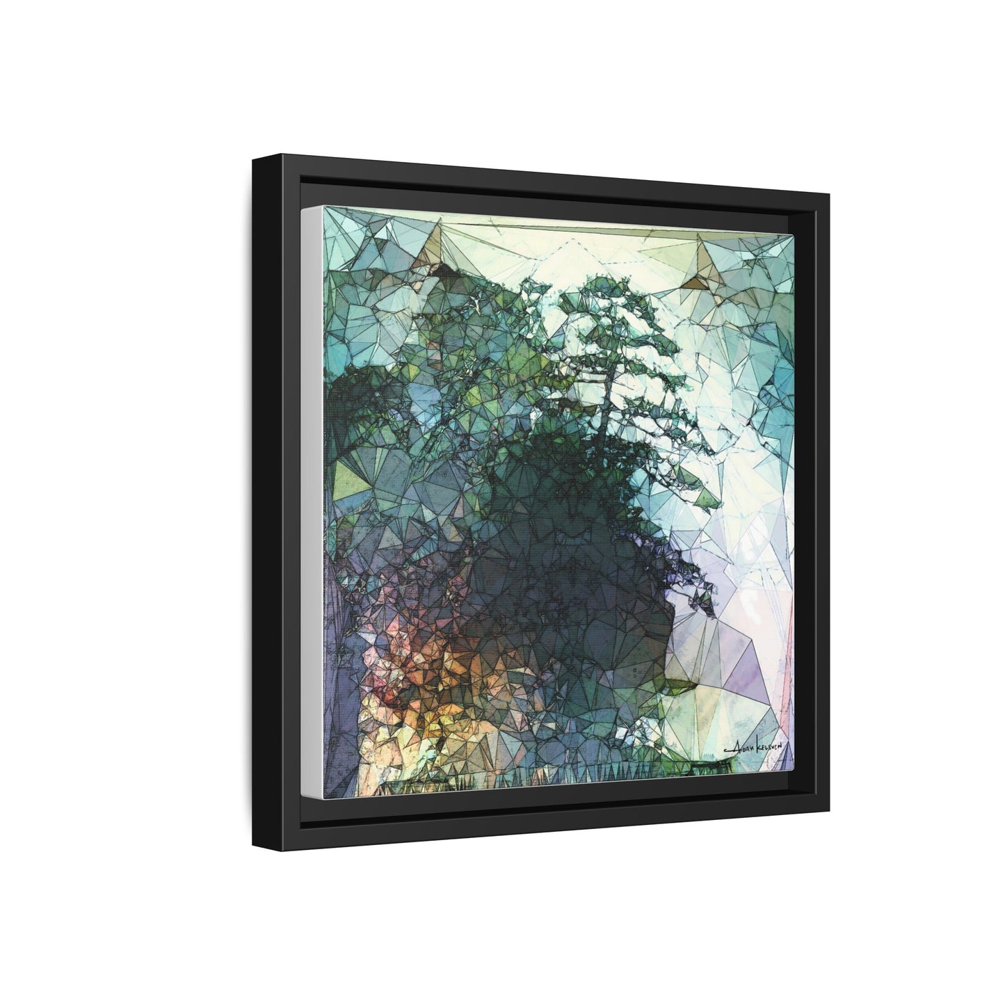 Dude, Bonsai - Gallery Canvas Wrap, Square Frame