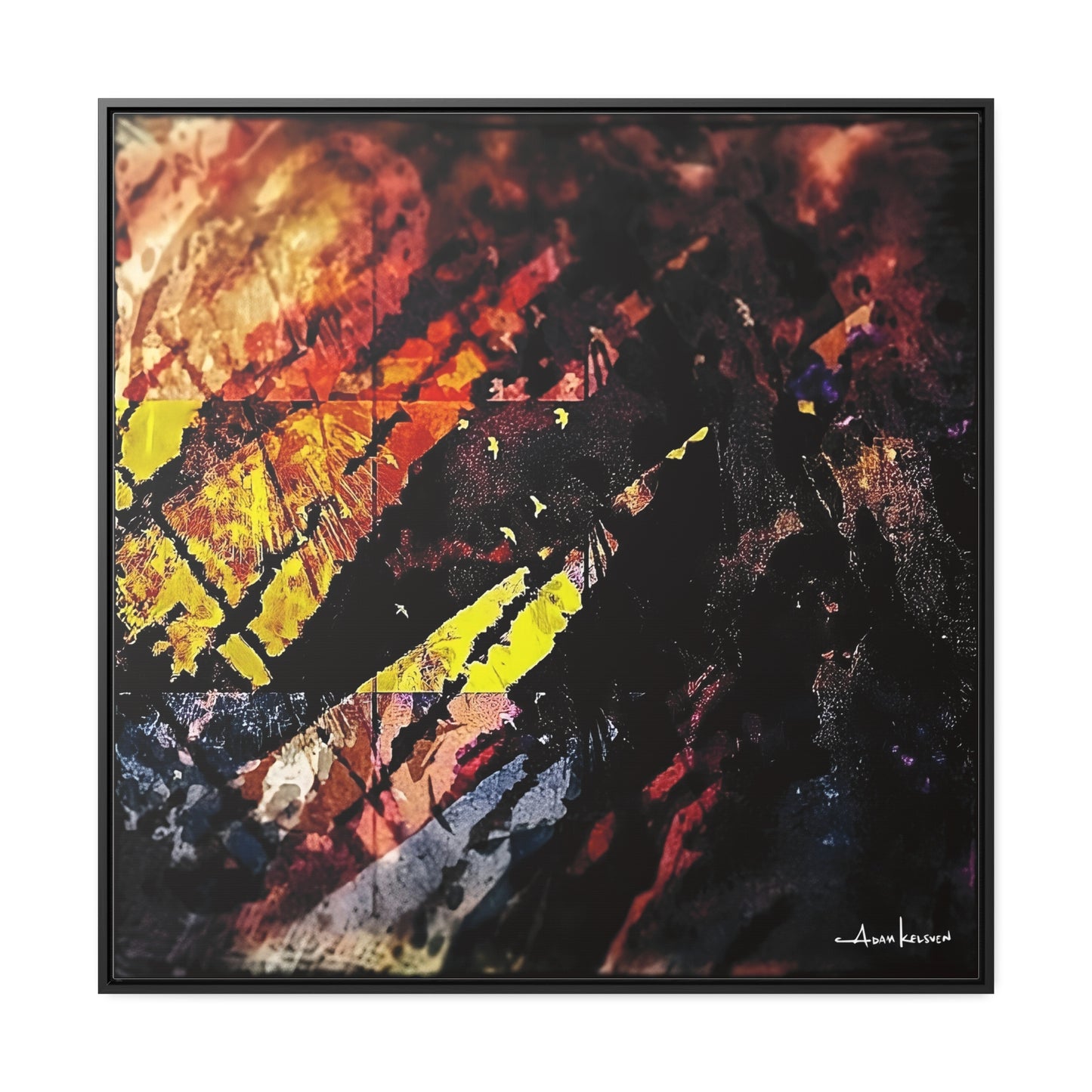 Fjords - Gallery Canvas Wrap, Square Frame