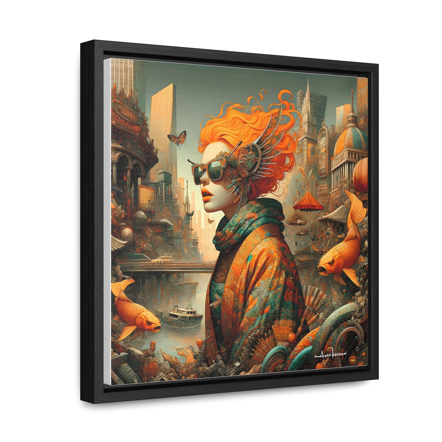 Urban Siren - Gallery Canvas Wrap, Square Frame