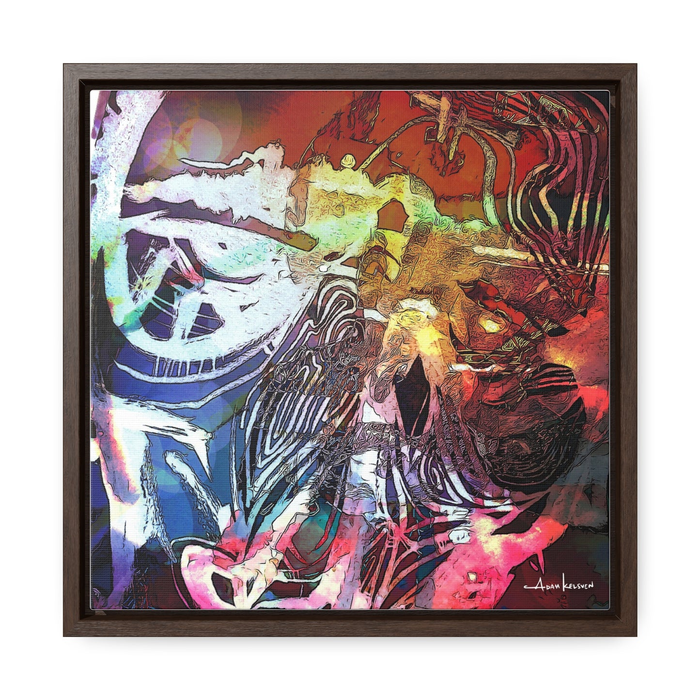 Machine - Gallery Canvas Wrap, Square Frame