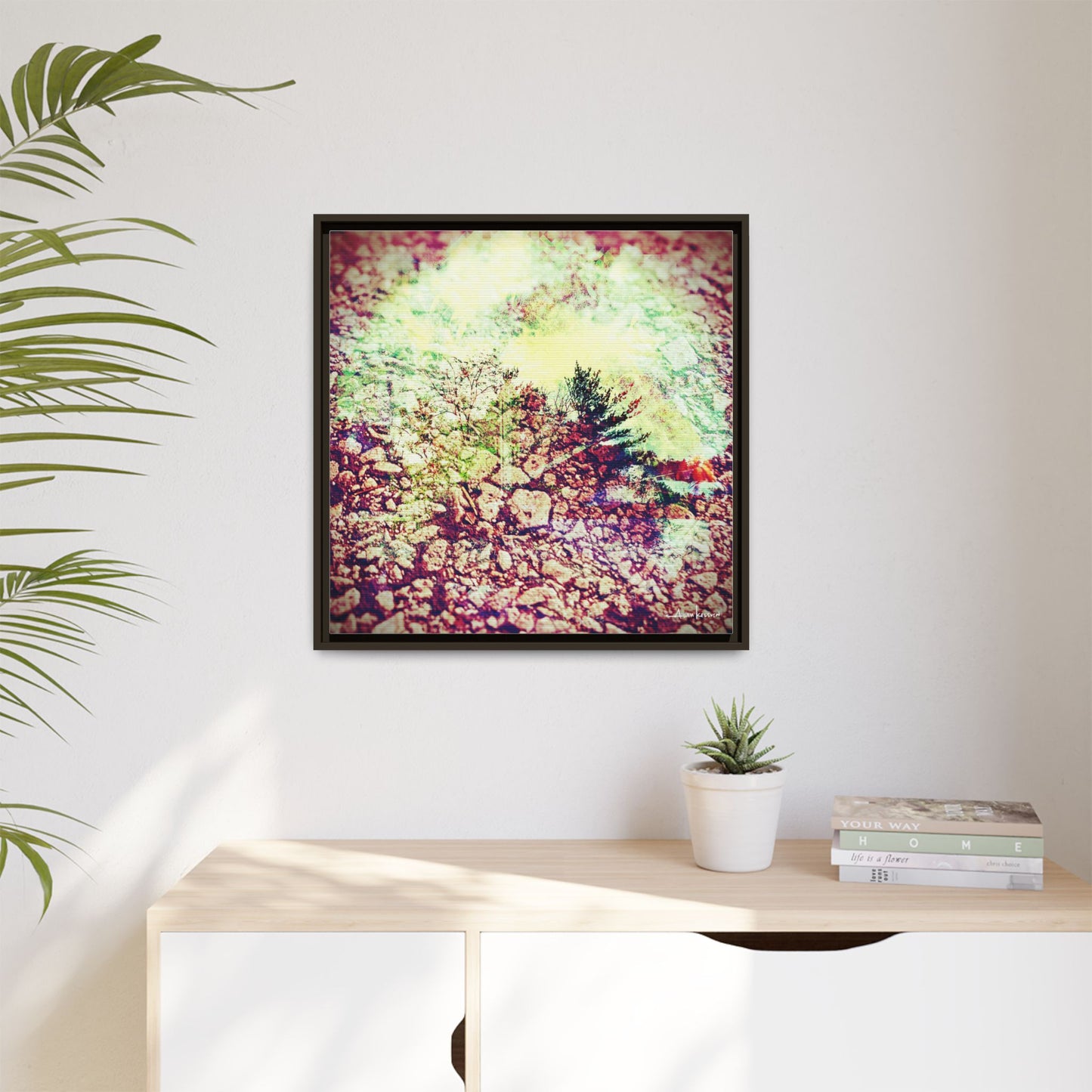 Caterpillar - Gallery Canvas Wrap, Square Frame