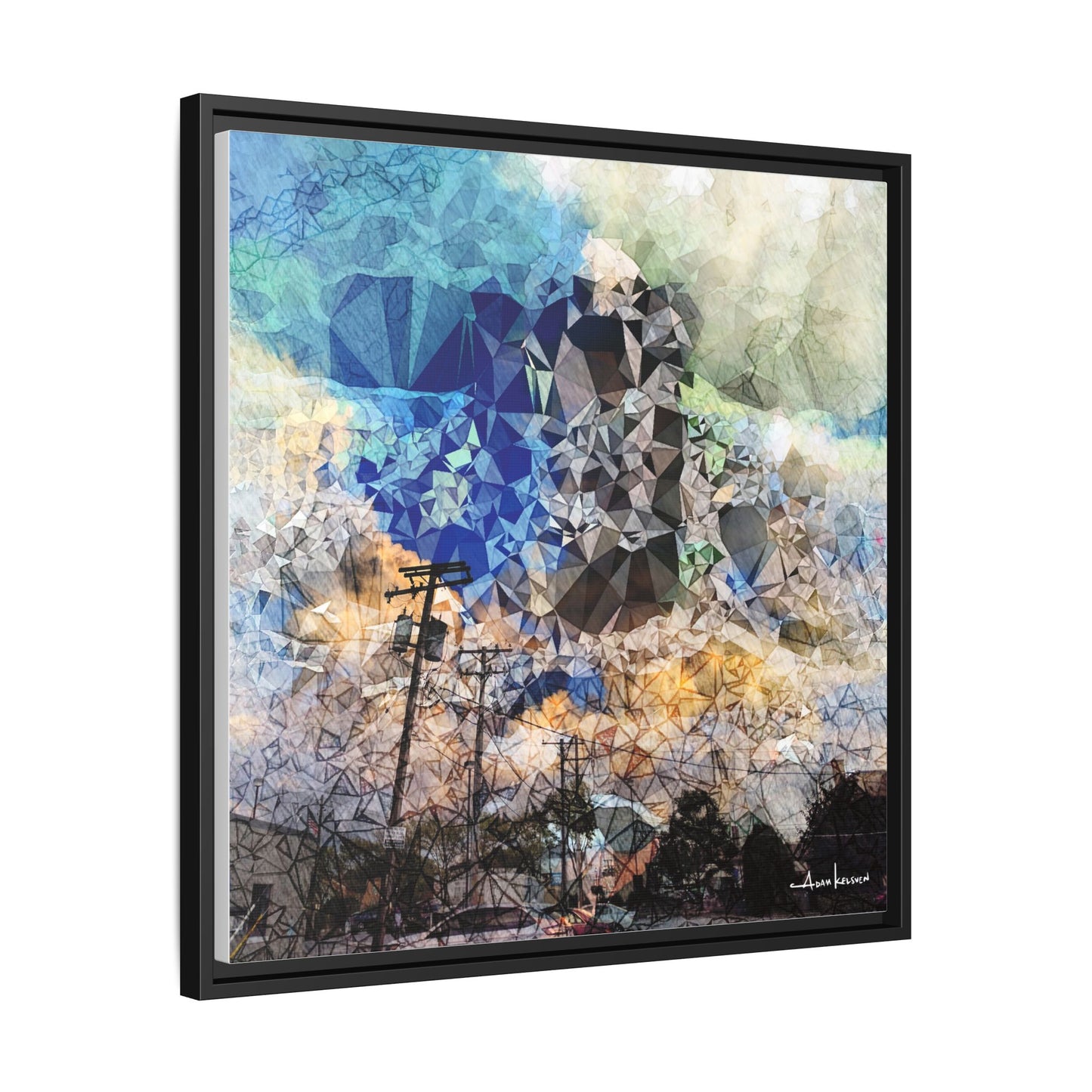 Storms - Gallery Canvas Wrap, Square Frame