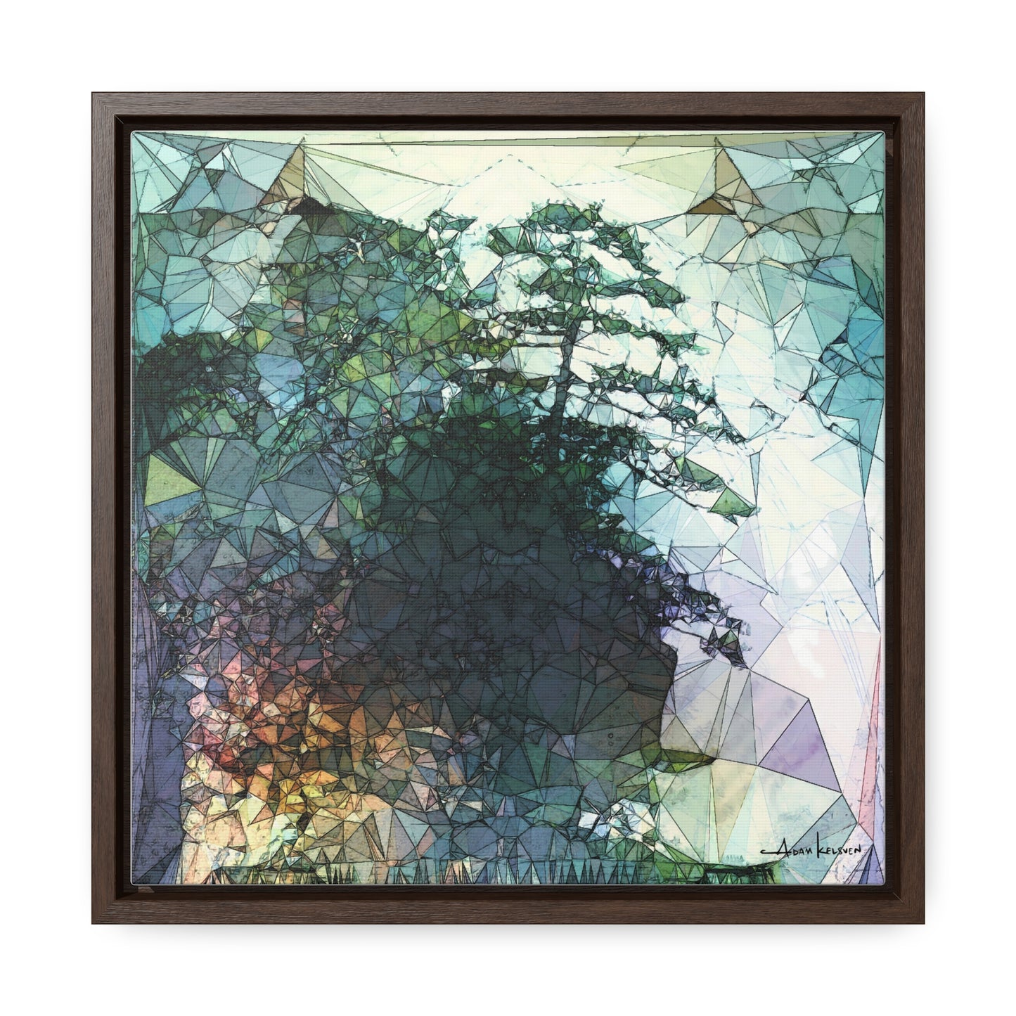 Dude, Bonsai - Gallery Canvas Wrap, Square Frame