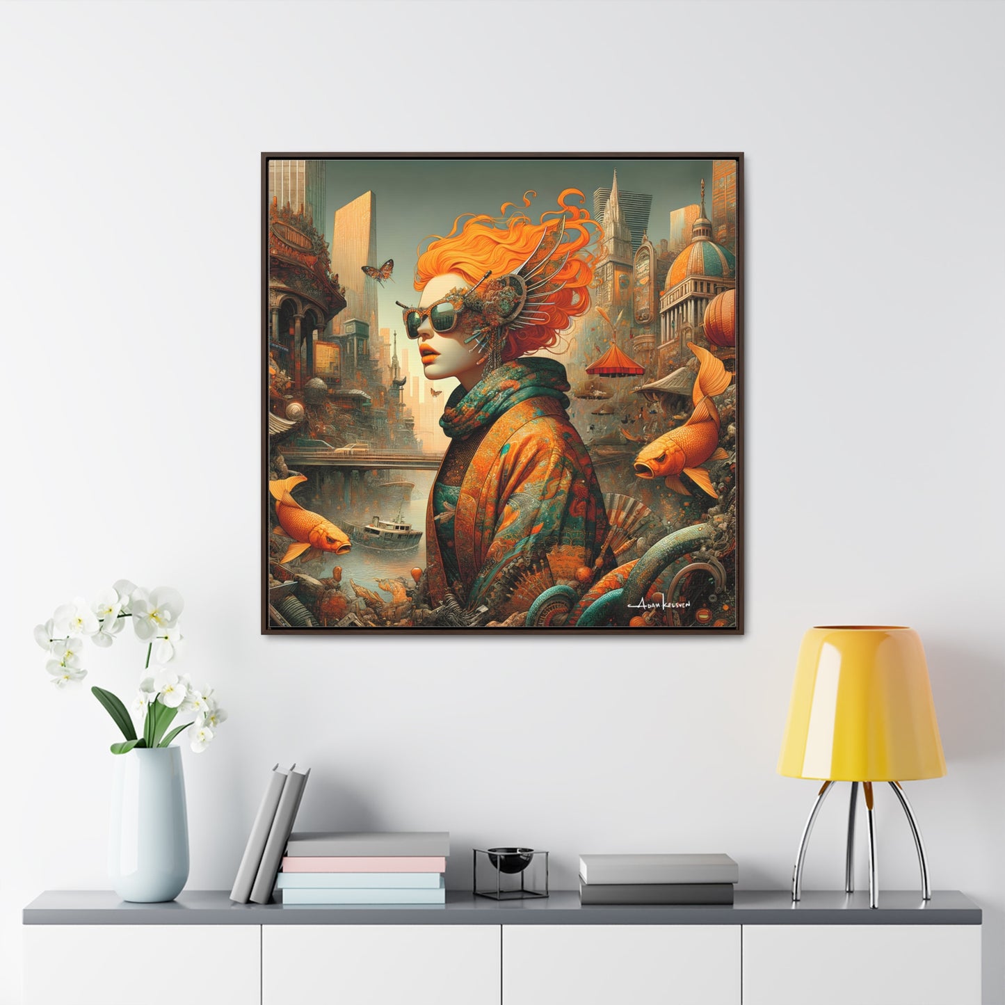 Urban Siren - Gallery Canvas Wrap, Square Frame