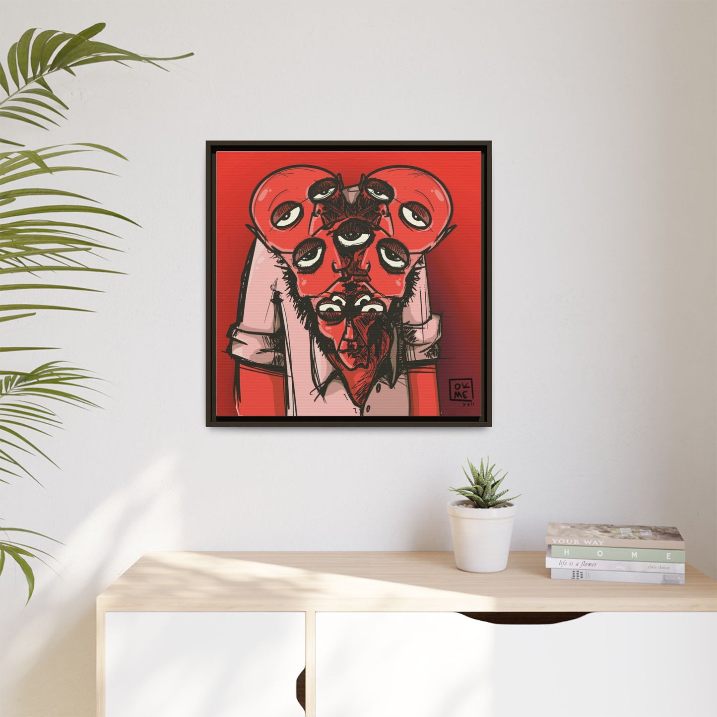 Mern - Gallery Canvas Wrap, Square Frame