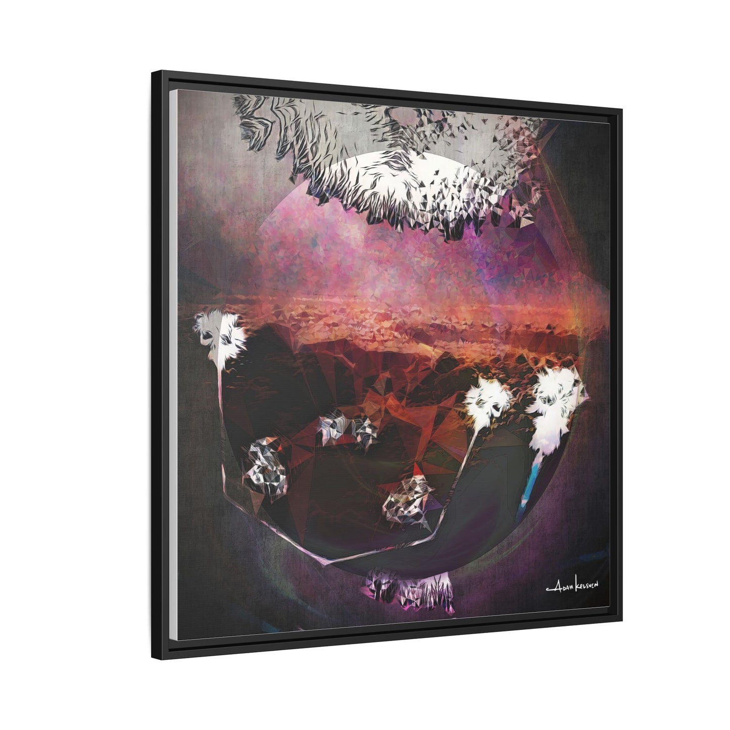 Bunny - Gallery Canvas Wrap, Square Frame