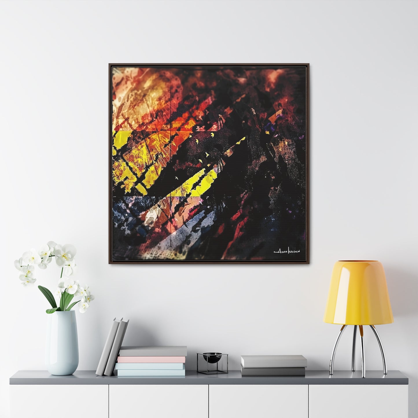 Fjords - Gallery Canvas Wrap, Square Frame