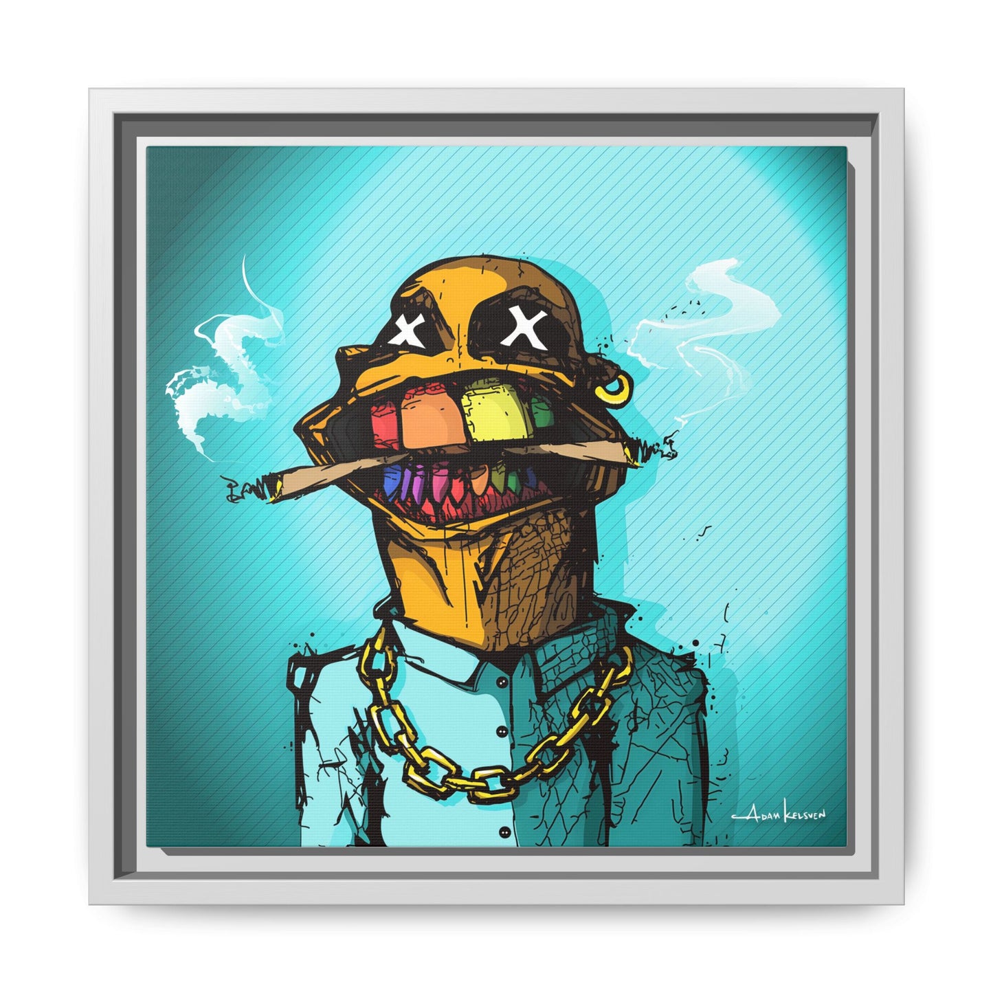 Creep #240 - Gallery Canvas Wraps, Square Frame