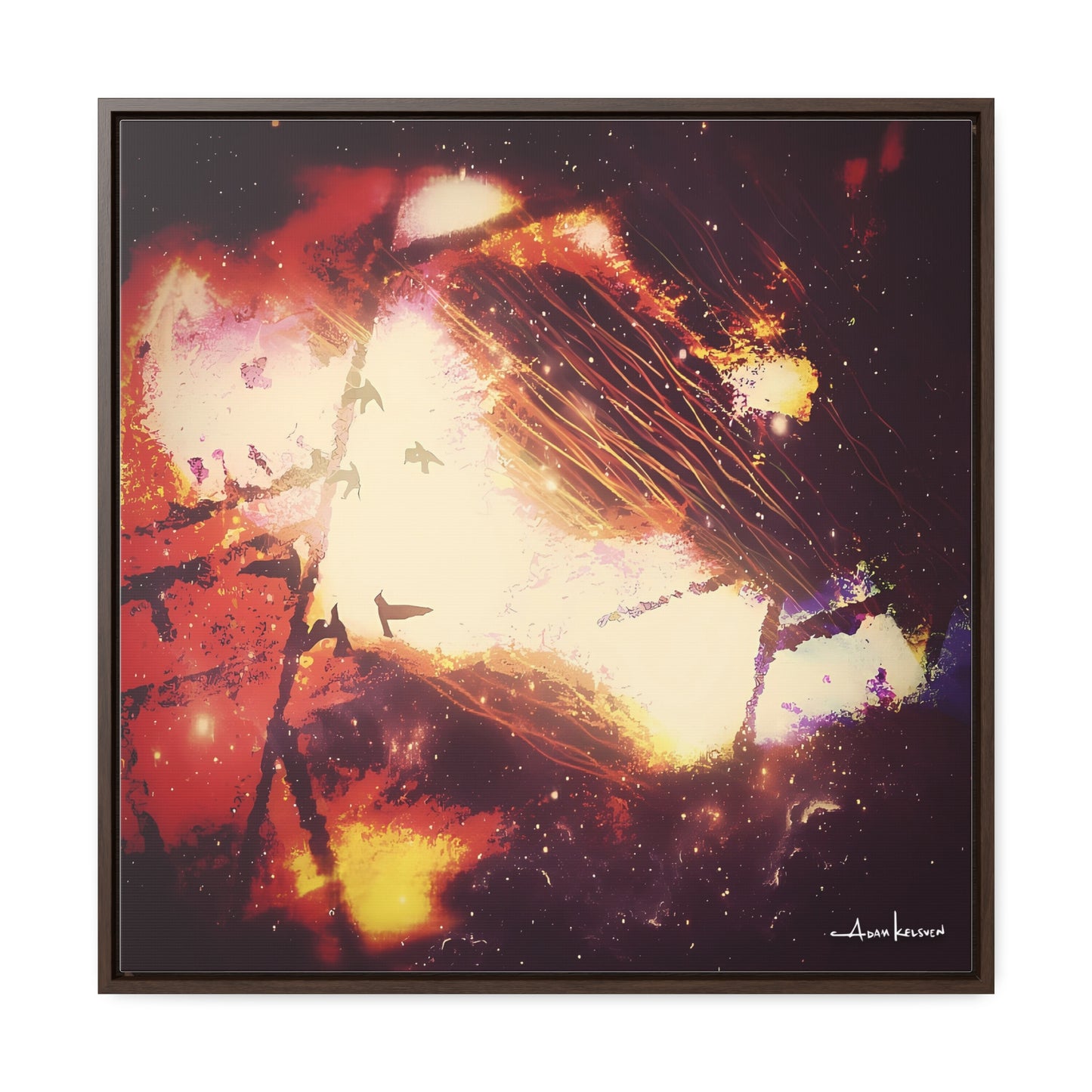 Universal Leak - Gallery Canvas Wrap, Square Frame