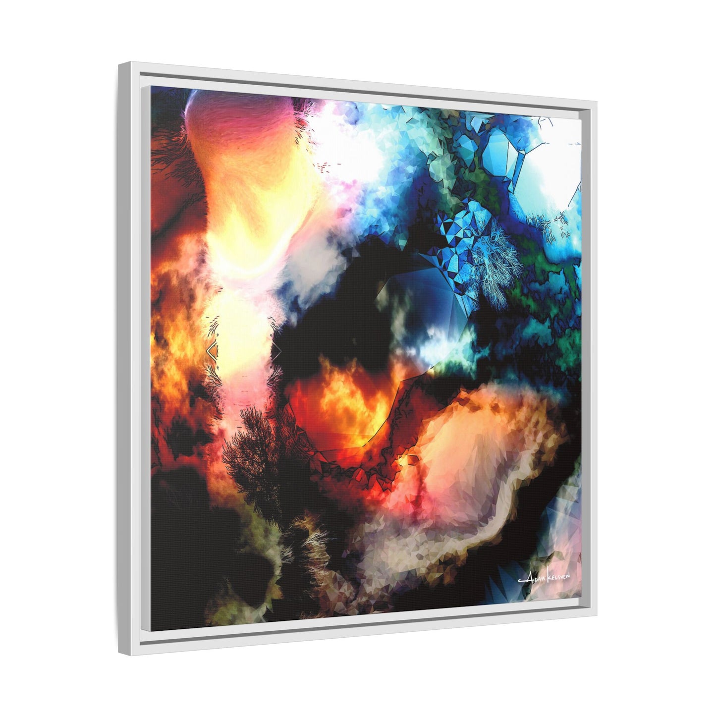 Rubble - Gallery Canvas Wrap, Square Frame