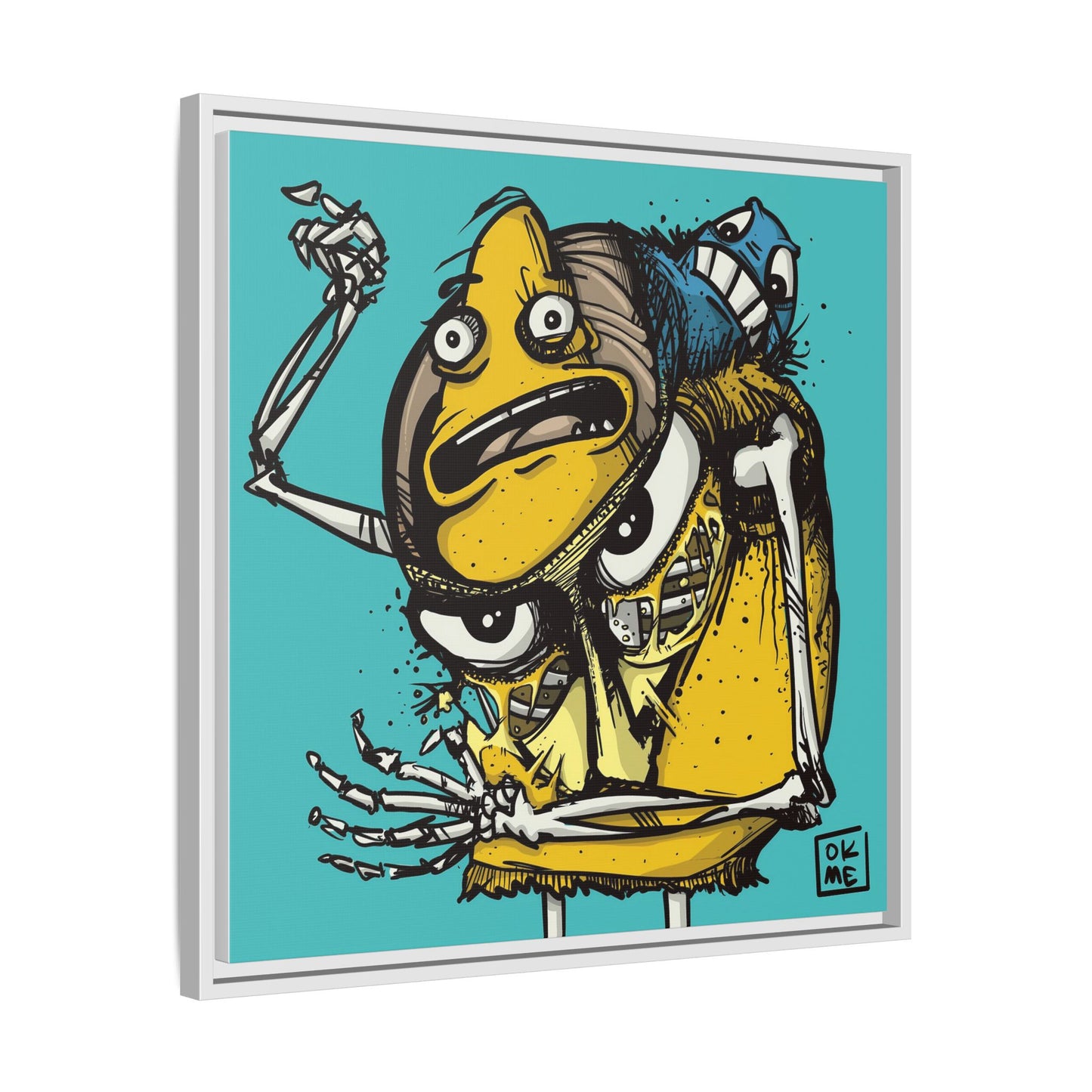 Potato Chip Bag - Gallery Canvas Wrap, Square Frame