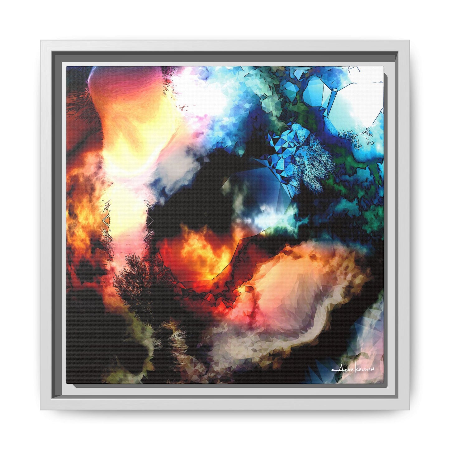 Rubble - Gallery Canvas Wrap, Square Frame