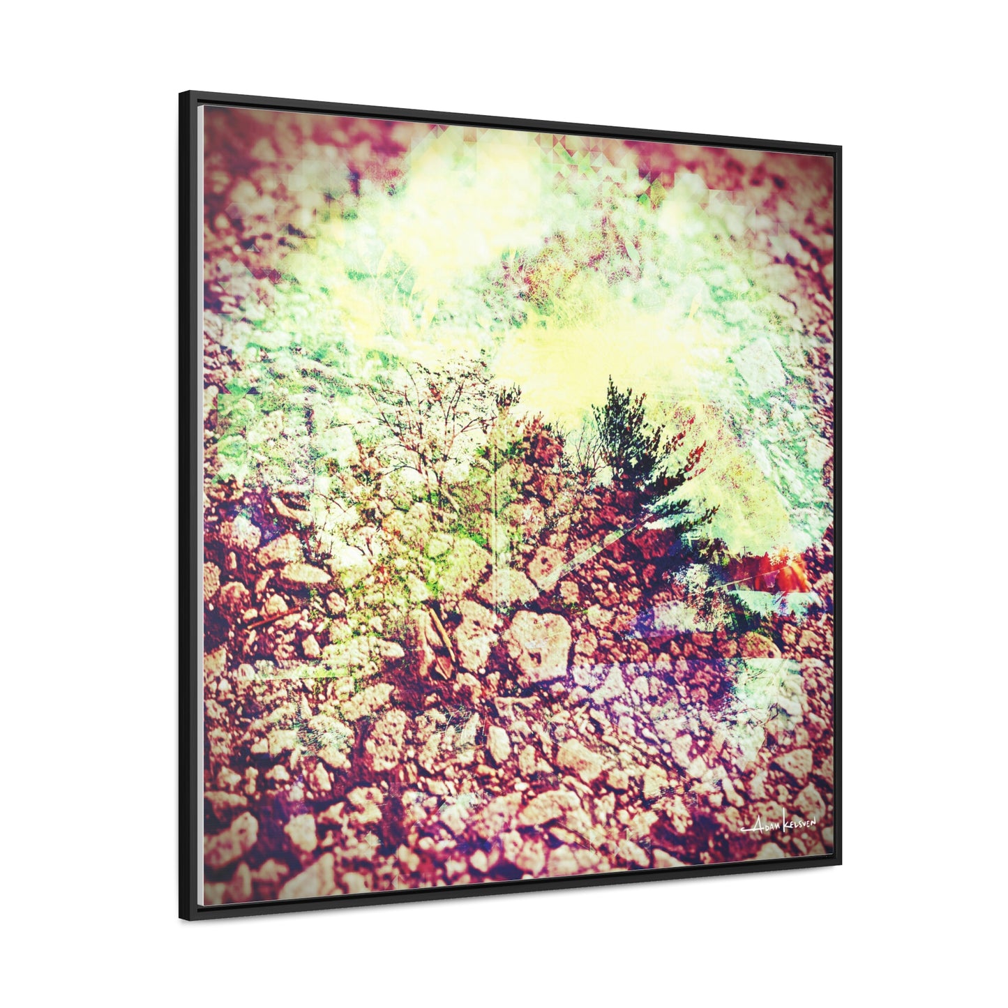 Caterpillar - Gallery Canvas Wrap, Square Frame