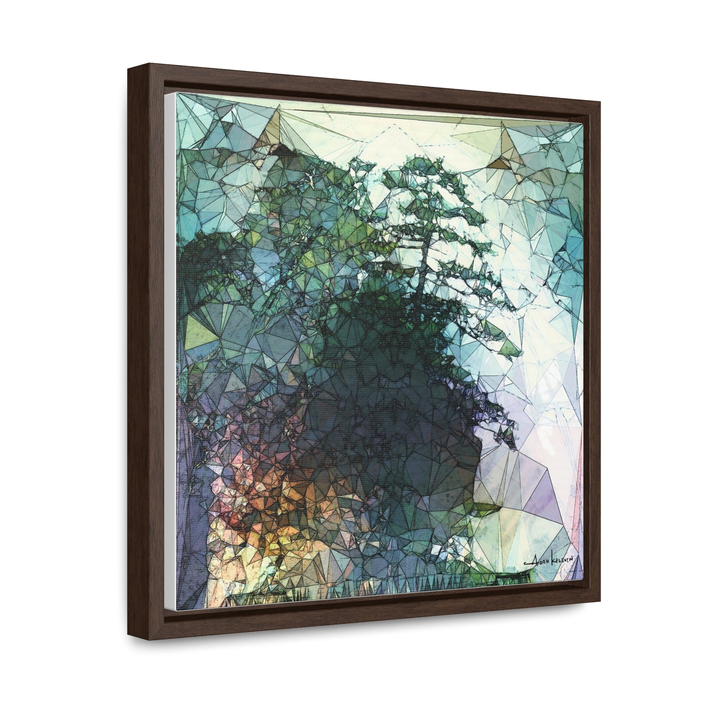 Dude, Bonsai - Gallery Canvas Wrap, Square Frame