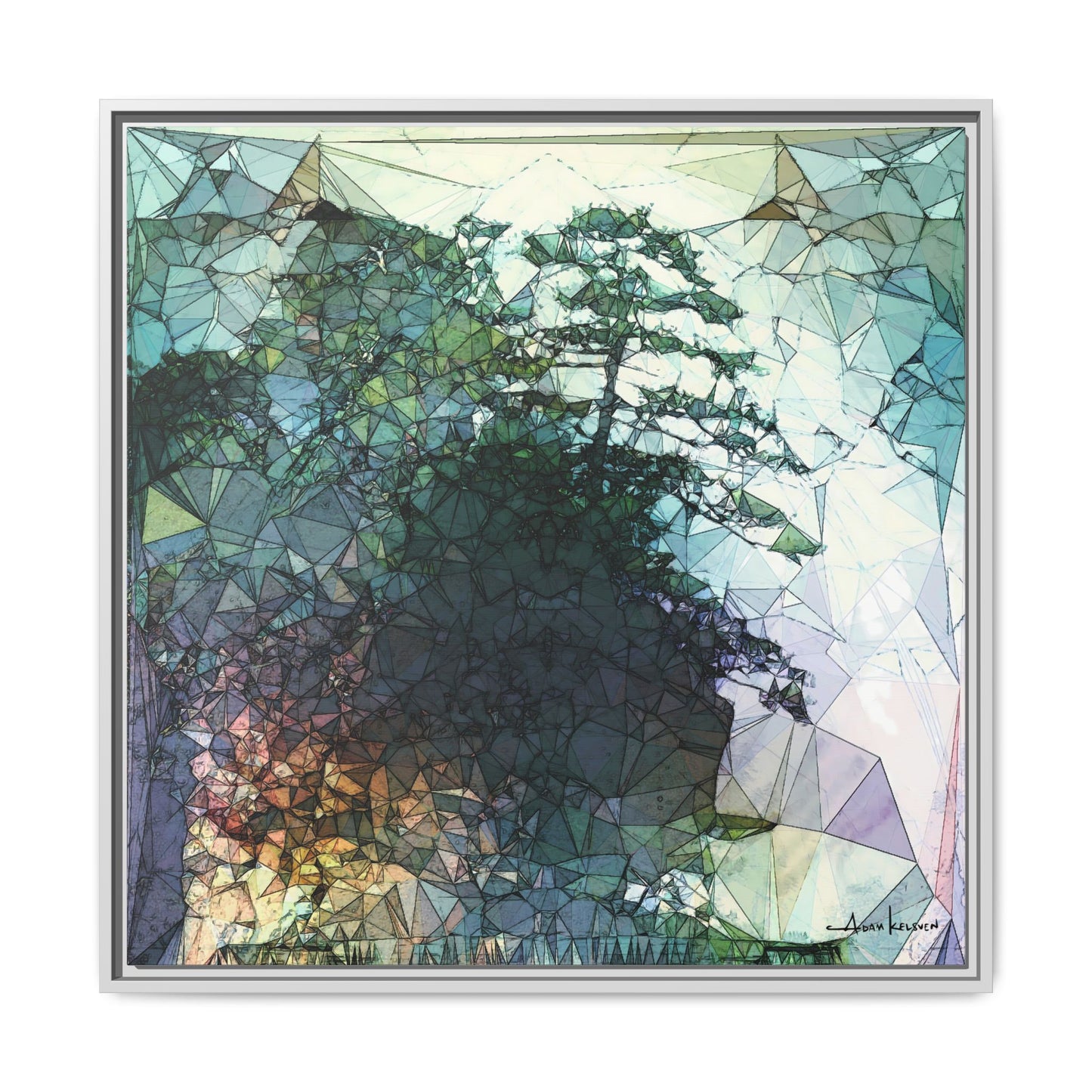 Dude, Bonsai - Gallery Canvas Wrap, Square Frame