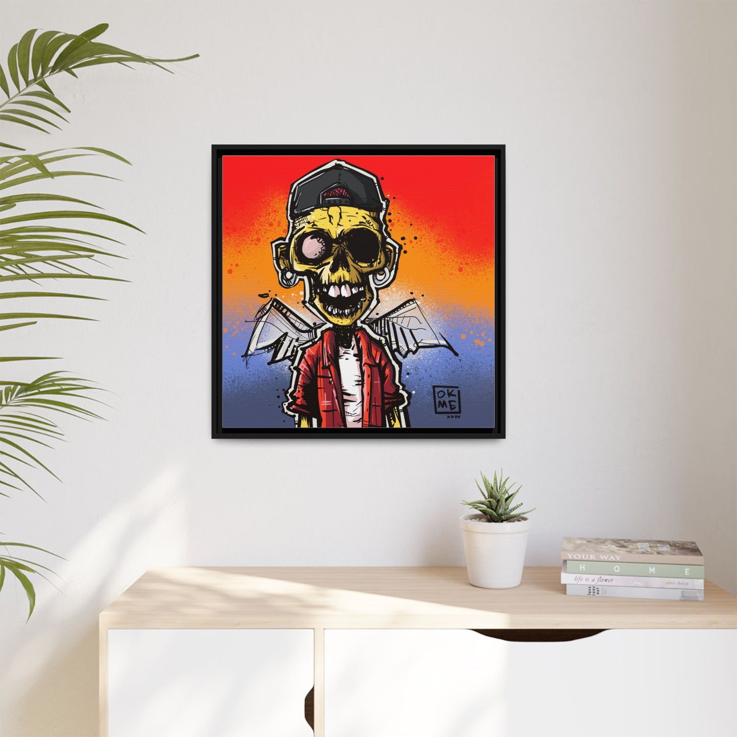 Scapula - Gallery Canvas Wrap, Square Frame