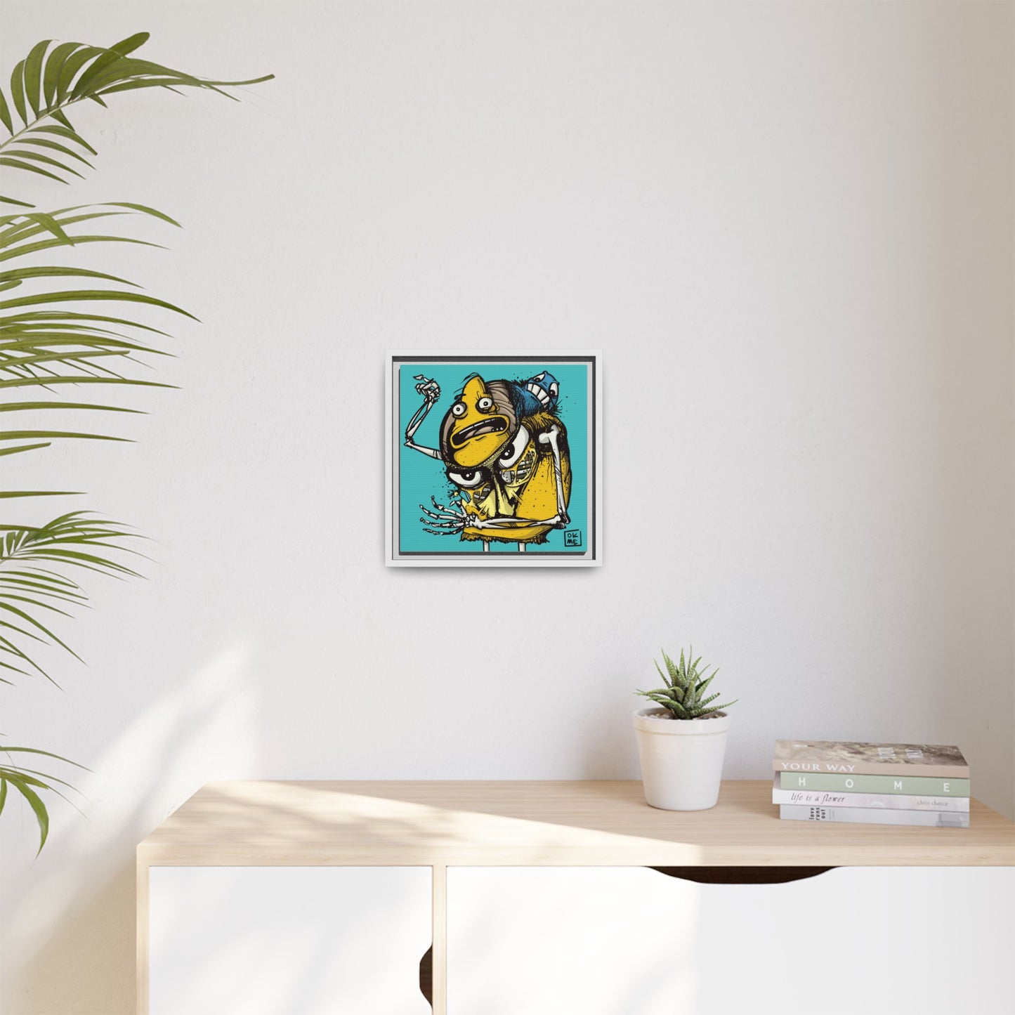 Potato Chip Bag - Gallery Canvas Wrap, Square Frame