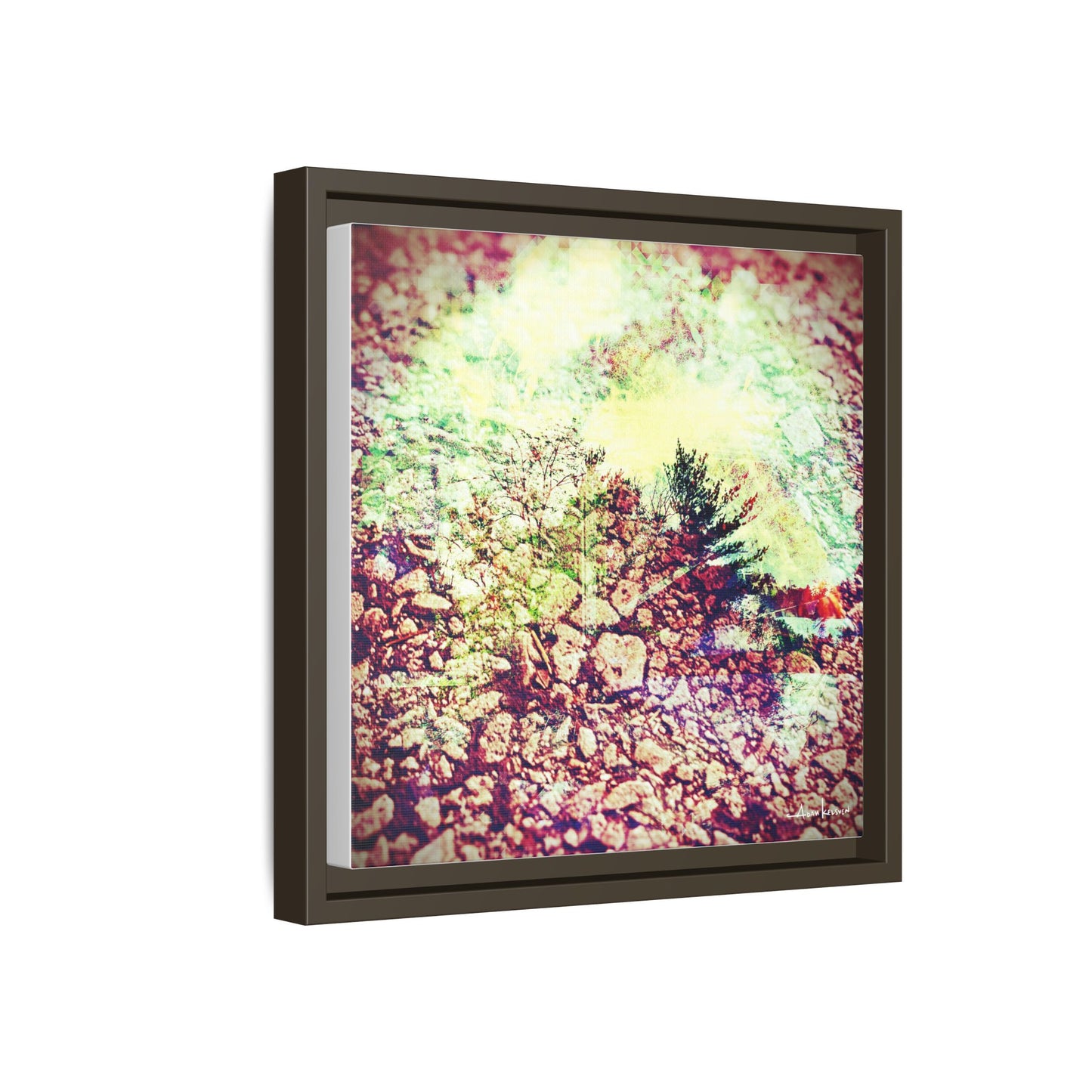 Caterpillar - Gallery Canvas Wrap, Square Frame