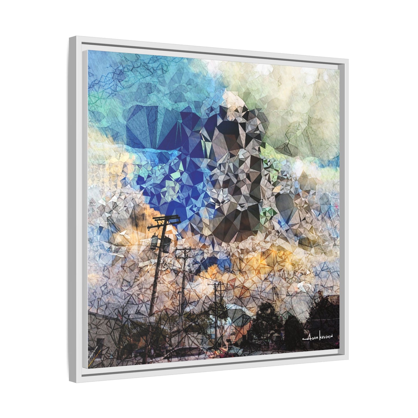 Storms - Gallery Canvas Wrap, Square Frame