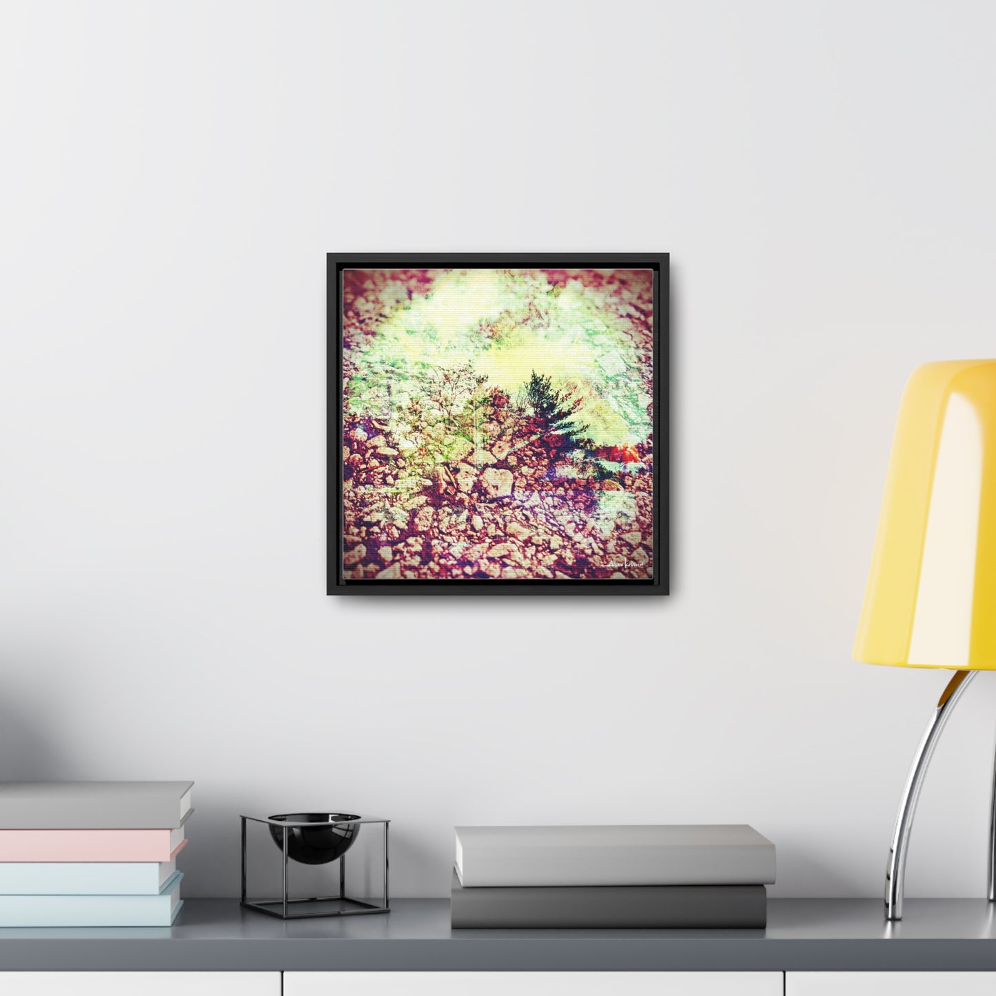 Caterpillar - Gallery Canvas Wrap, Square Frame