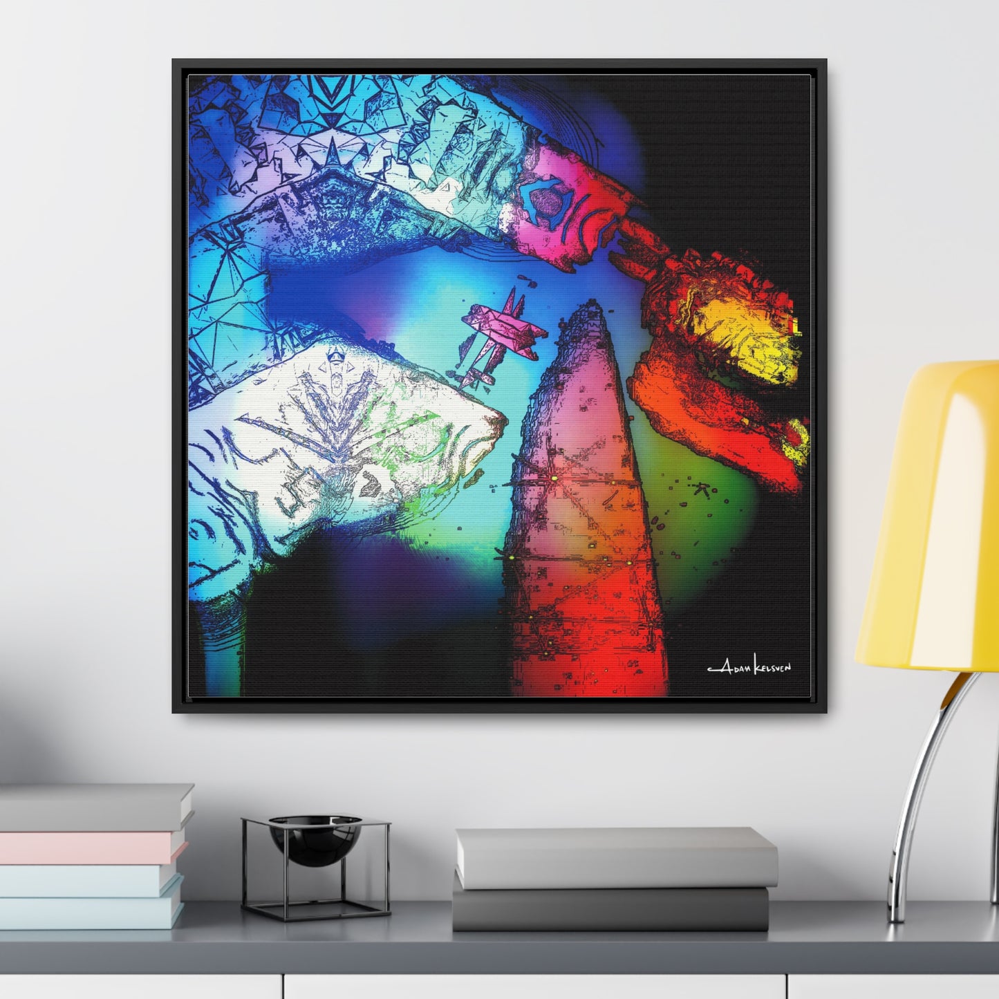 You Digital Turtle - Gallery Canvas Wrap, Square Frame