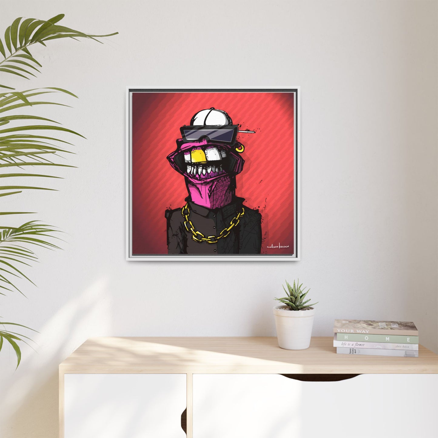 Creep #063 - Gallery Canvas Wraps, Square Frame