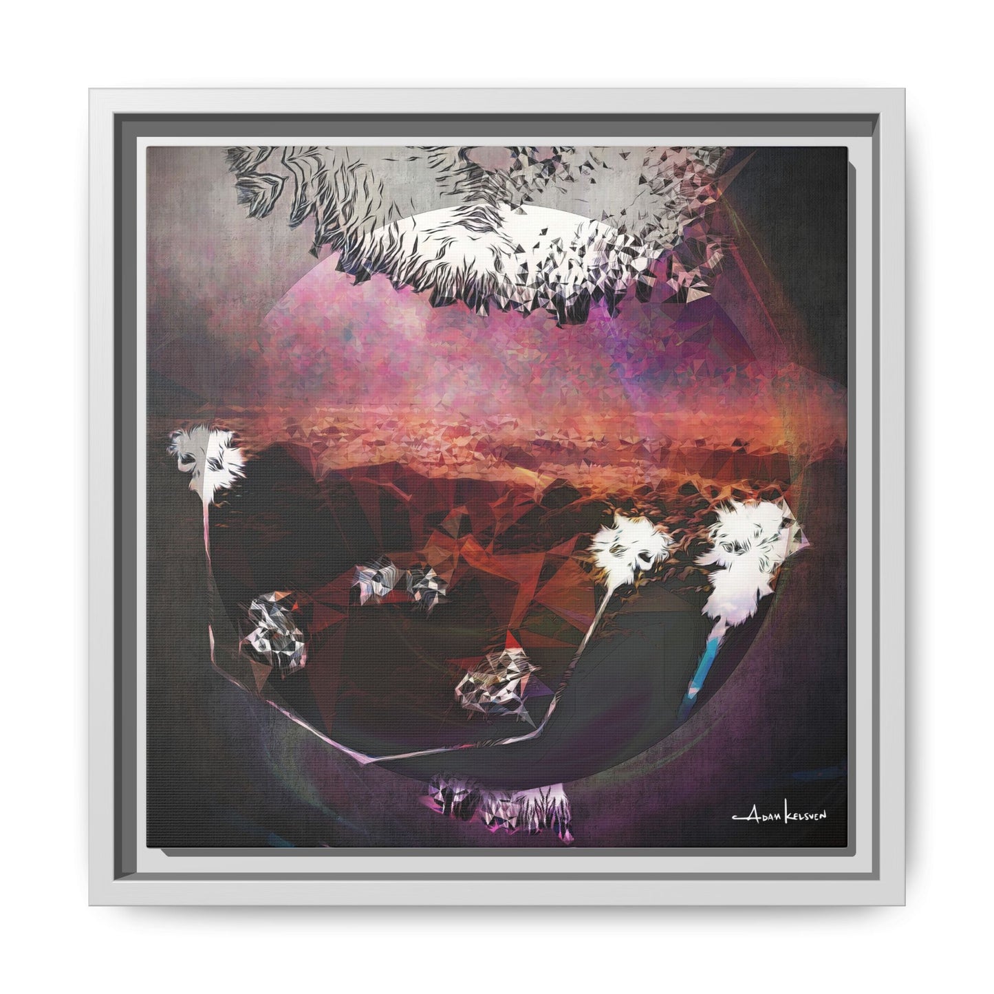 Bunny - Gallery Canvas Wrap, Square Frame
